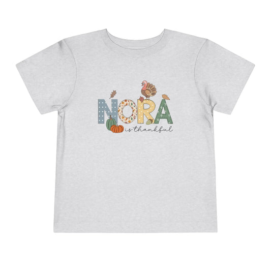 NORA Thanksgiving Doodle Name Shirt - Amazing Faith Designs
