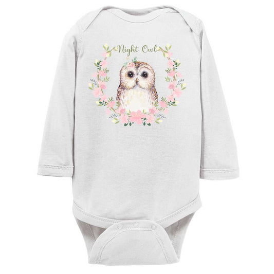 Night Owl Long Sleeve Onesie - Amazing Faith Designs