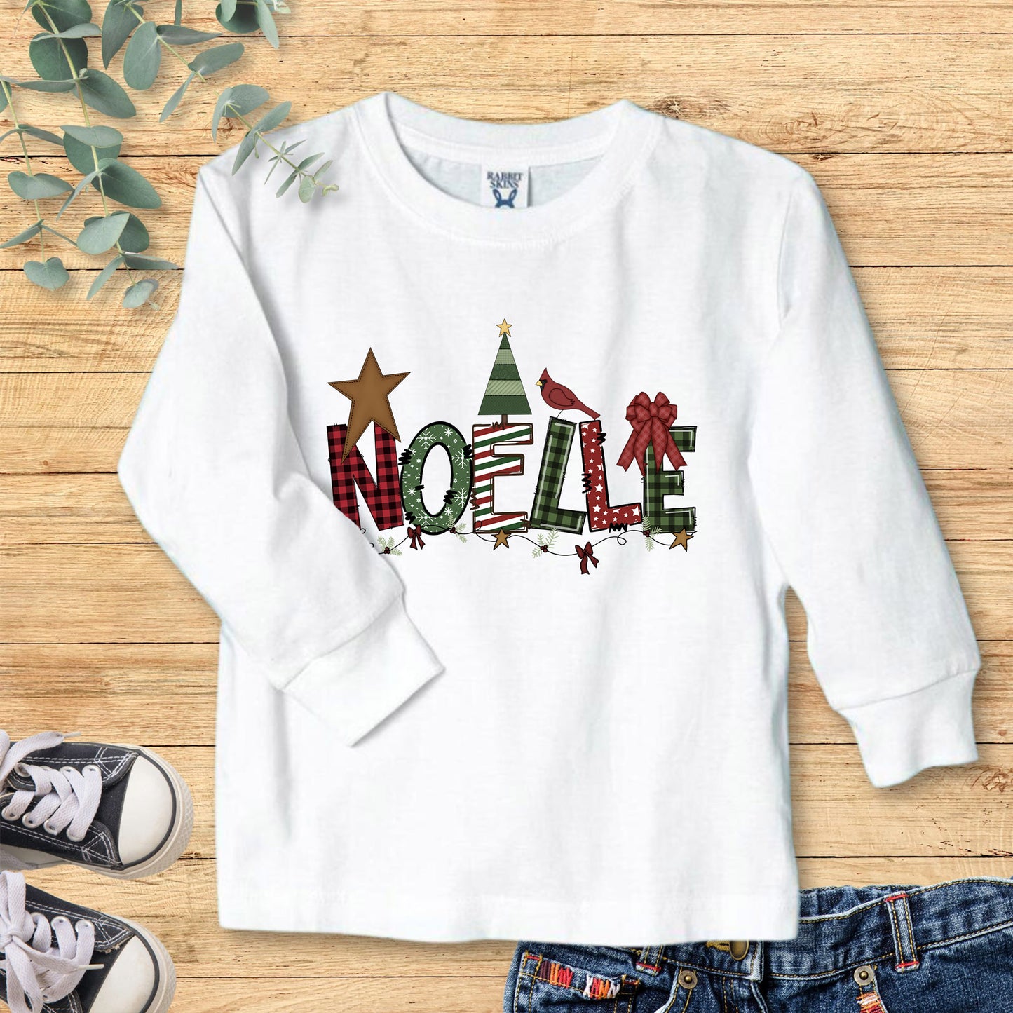 Girls Christmas Long Sleeve T-shirt - Amazing Faith Designs