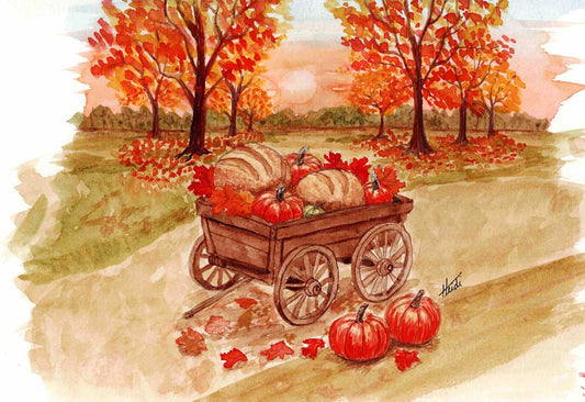 Harvest Path - Sourdough Original Watercolor Painting - Amazing Faith Designs