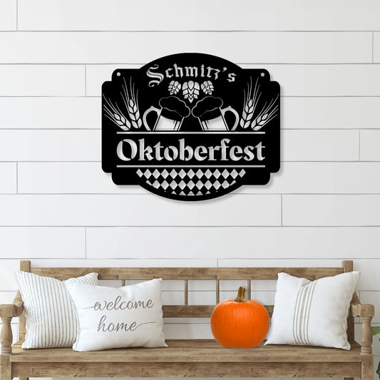 Oktoberfest Personalized Metal Sign teelaunch