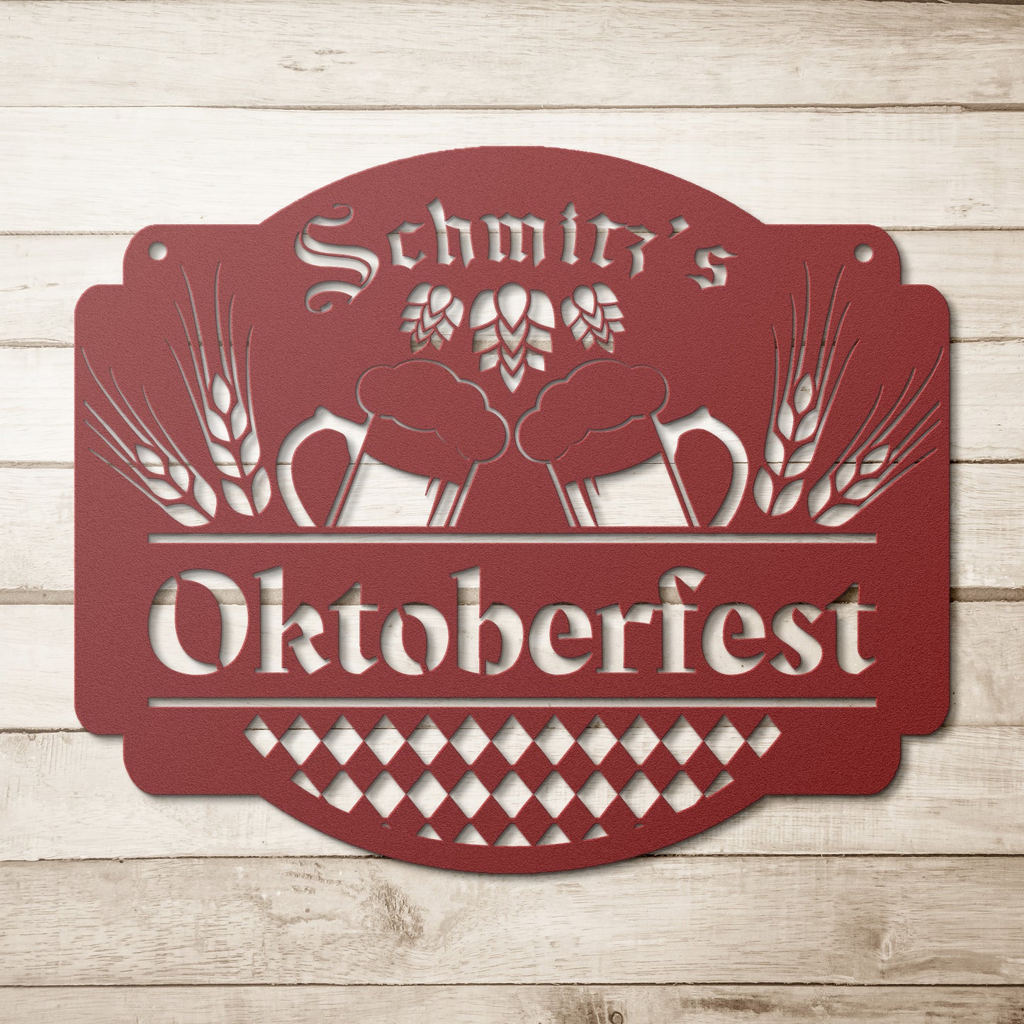 Oktoberfest Personalized Metal Sign teelaunch