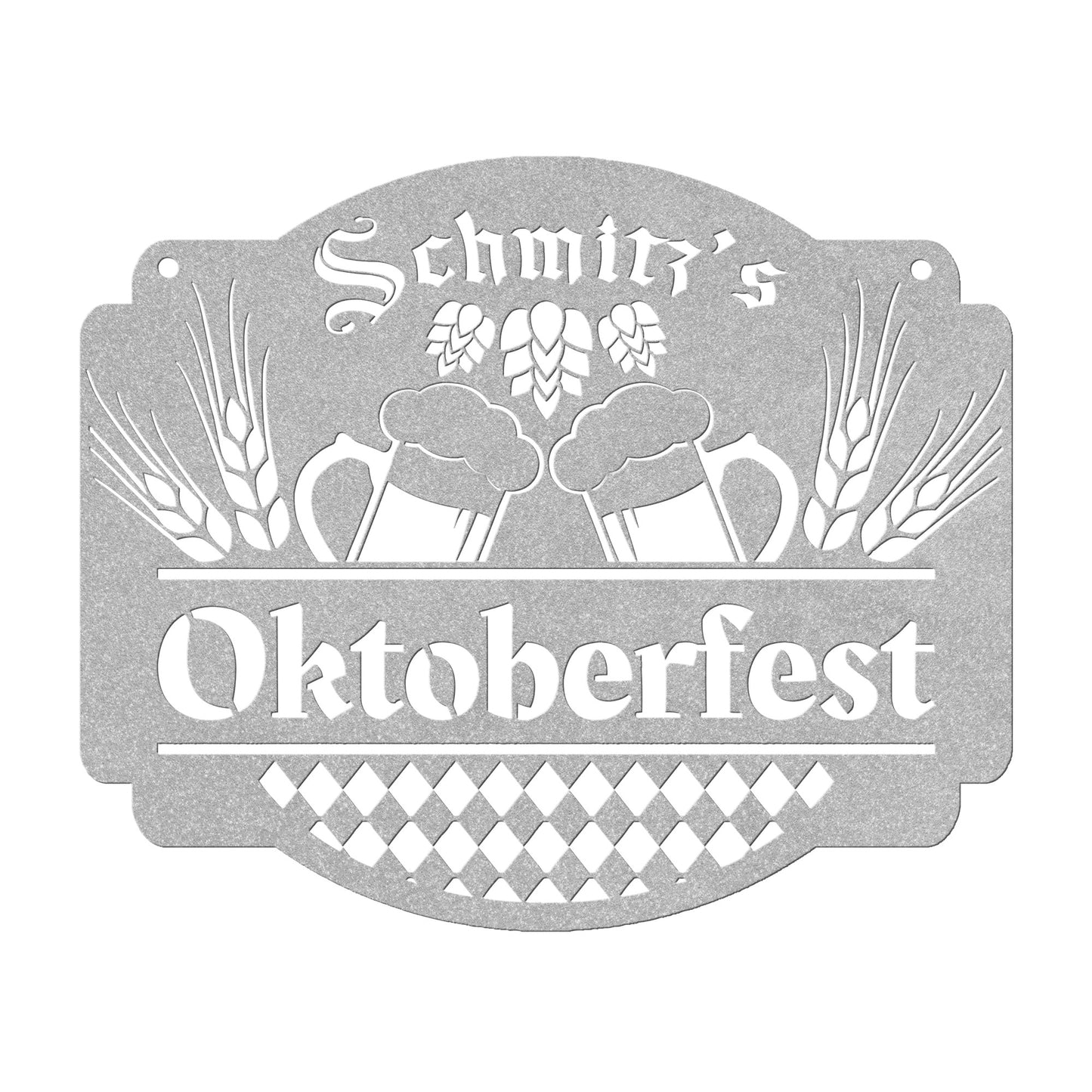 Oktoberfest Personalized Metal Sign - Amazing Faith Designs