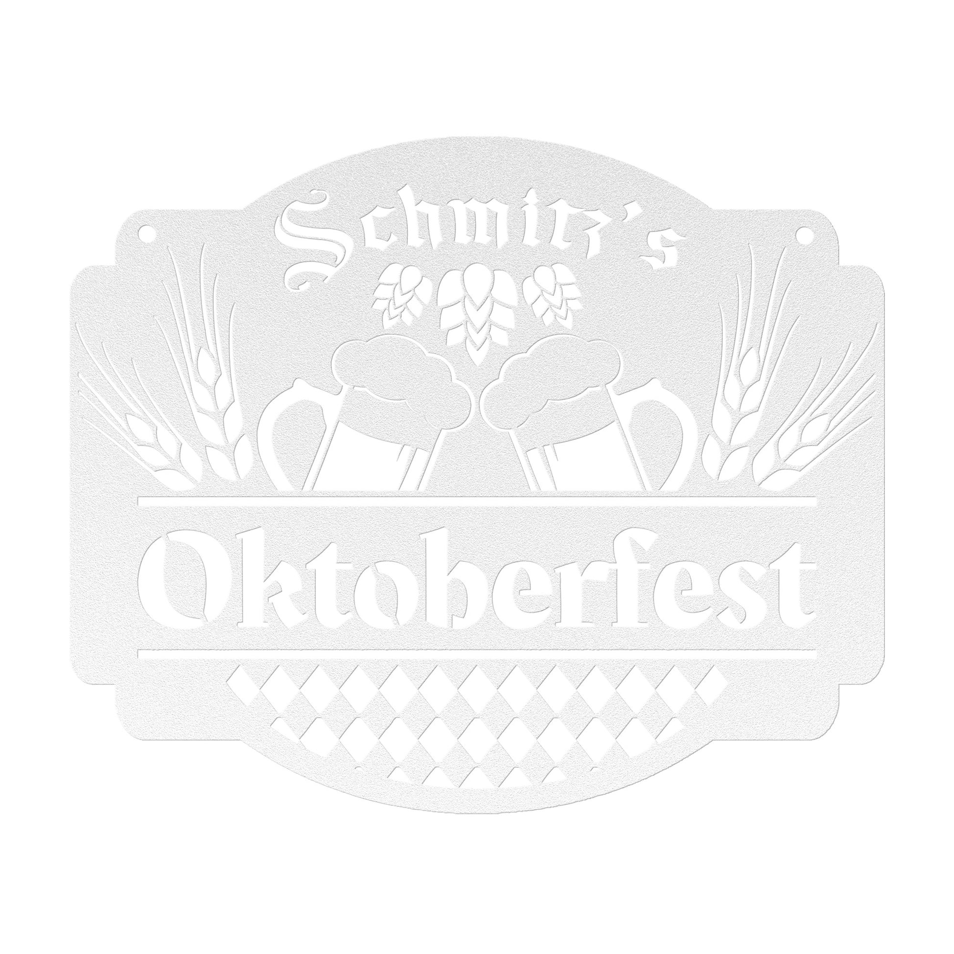 Oktoberfest Personalized Metal Sign - Amazing Faith Designs