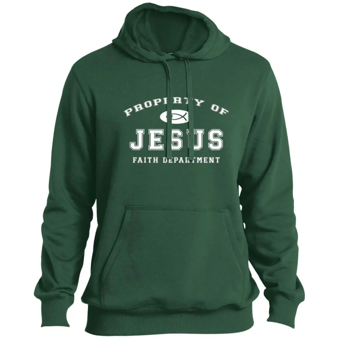 PROPERTY OF JESUS WHITE TST254 Tall Pullover Hoodie CustomCat