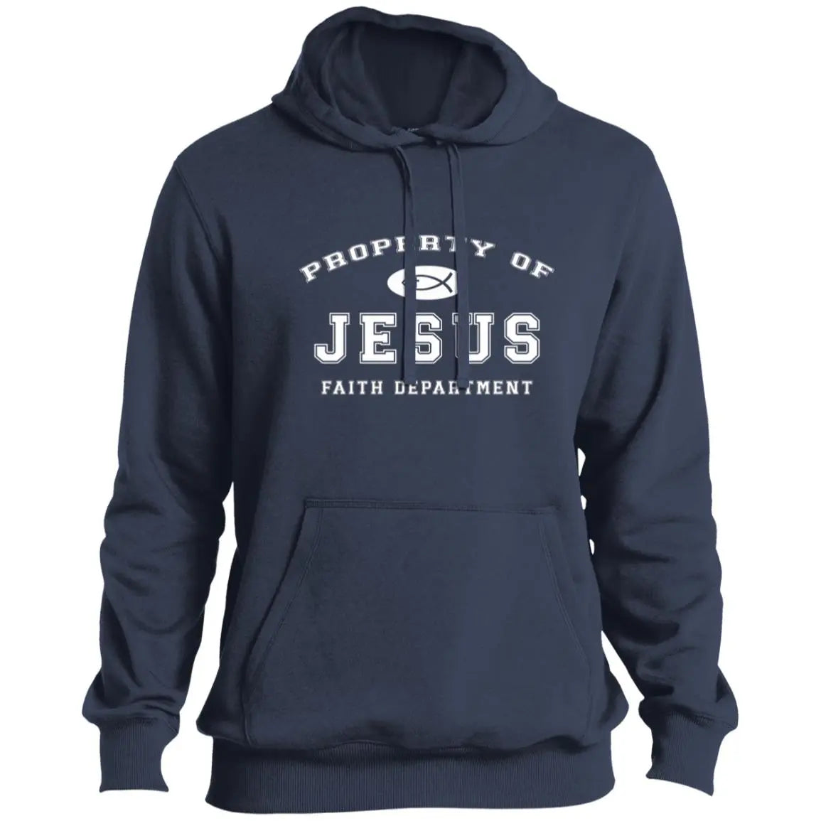 PROPERTY OF JESUS WHITE TST254 Tall Pullover Hoodie CustomCat