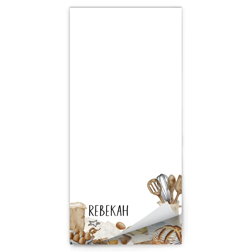Personalized Baker's Magnetic Notepad Amazing Faith Designs