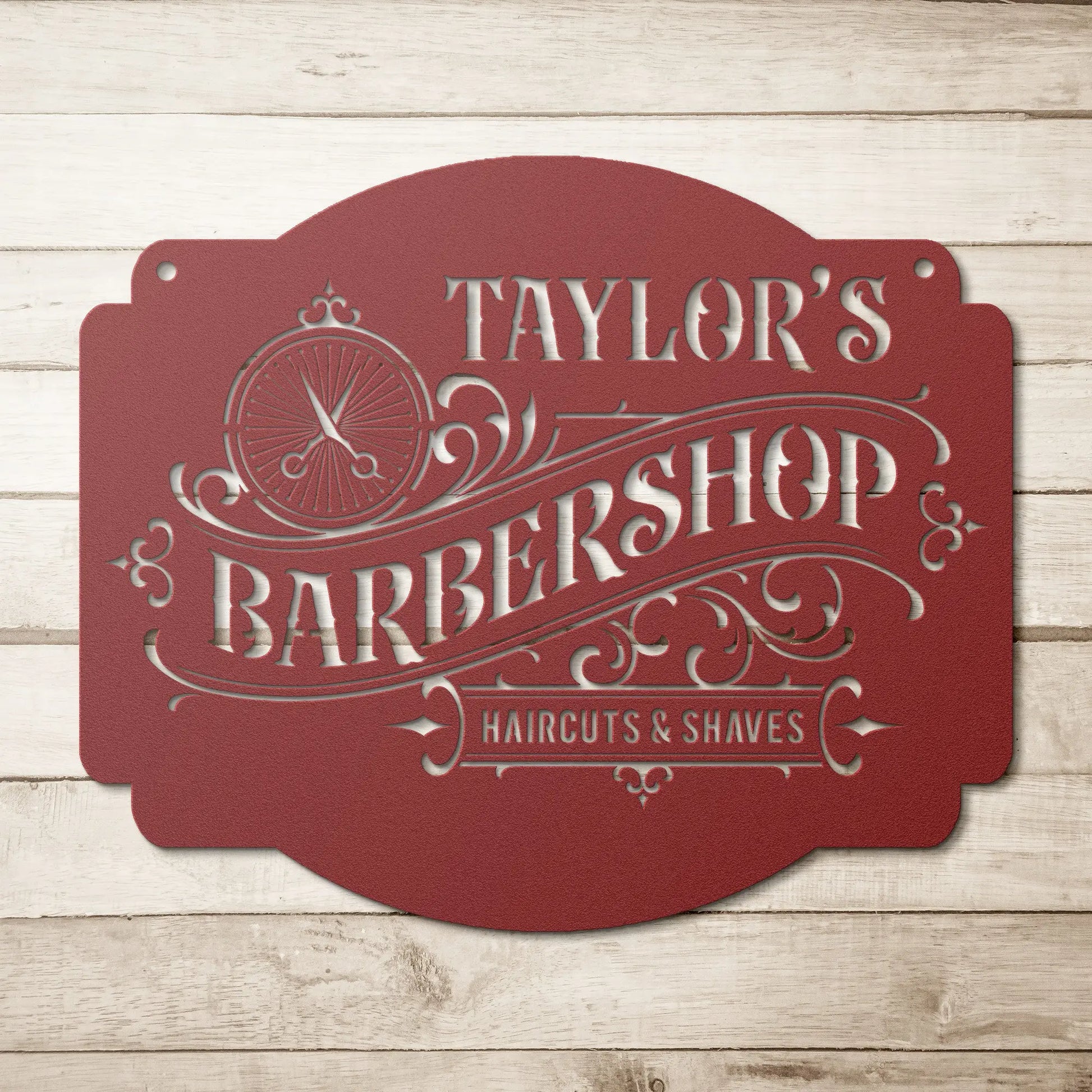 Personalized Barbershop Metal Sign - Amazing Faith Designs
