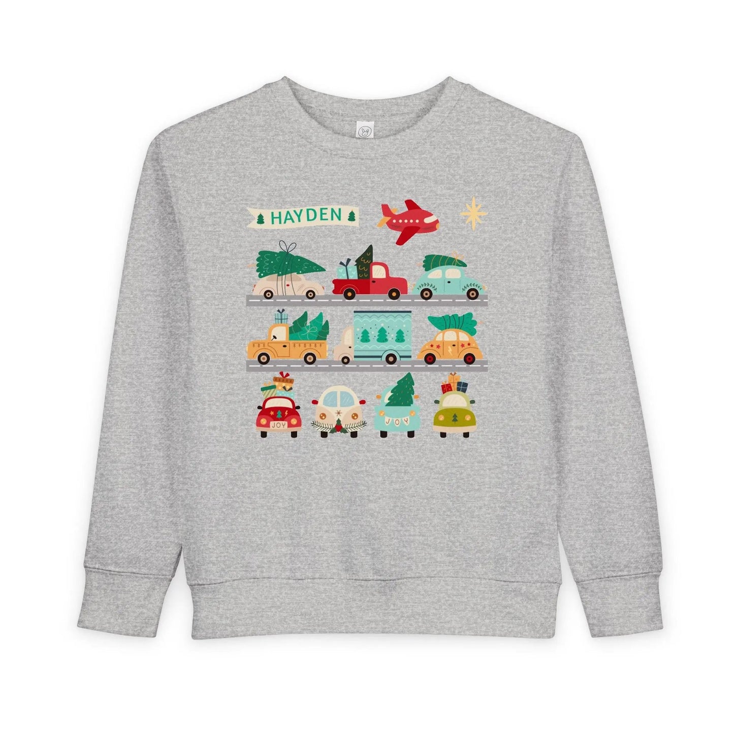 Personalized Christmas Cars Sweatshirt Printify