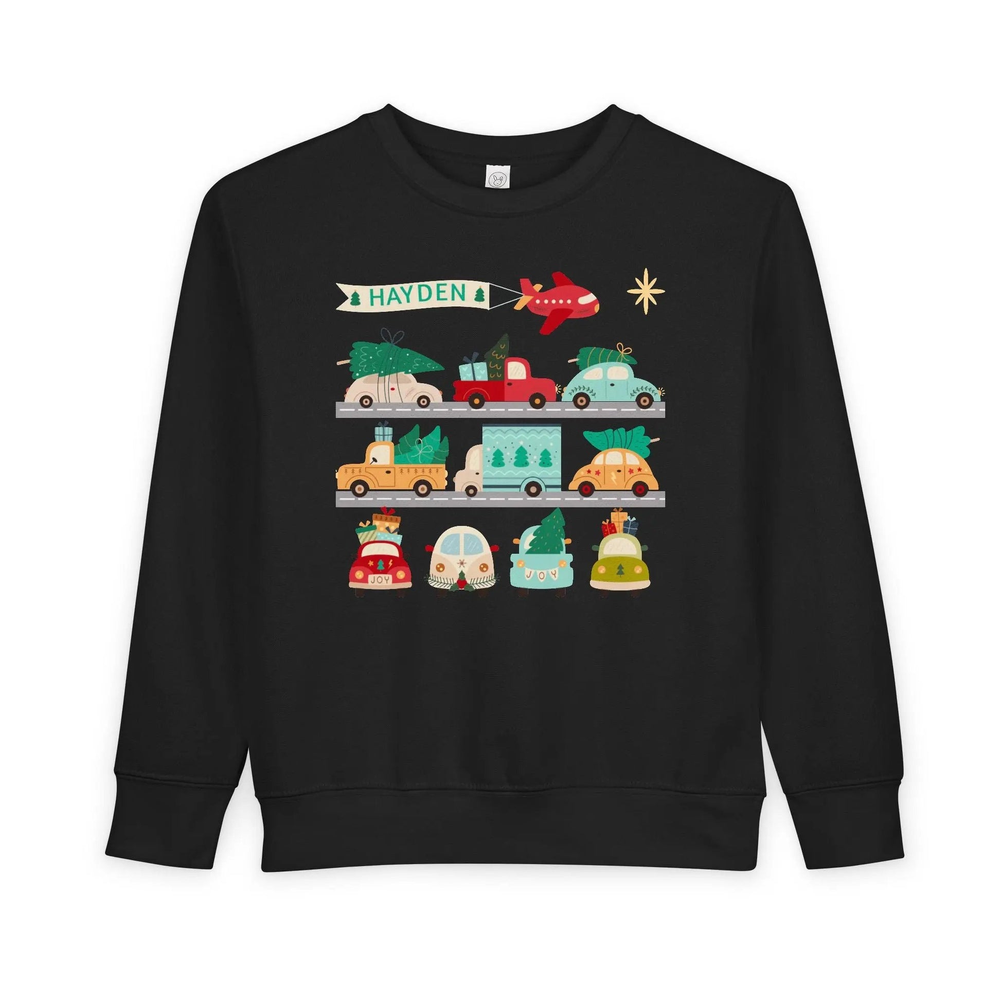 Personalized Christmas Cars Sweatshirt Printify