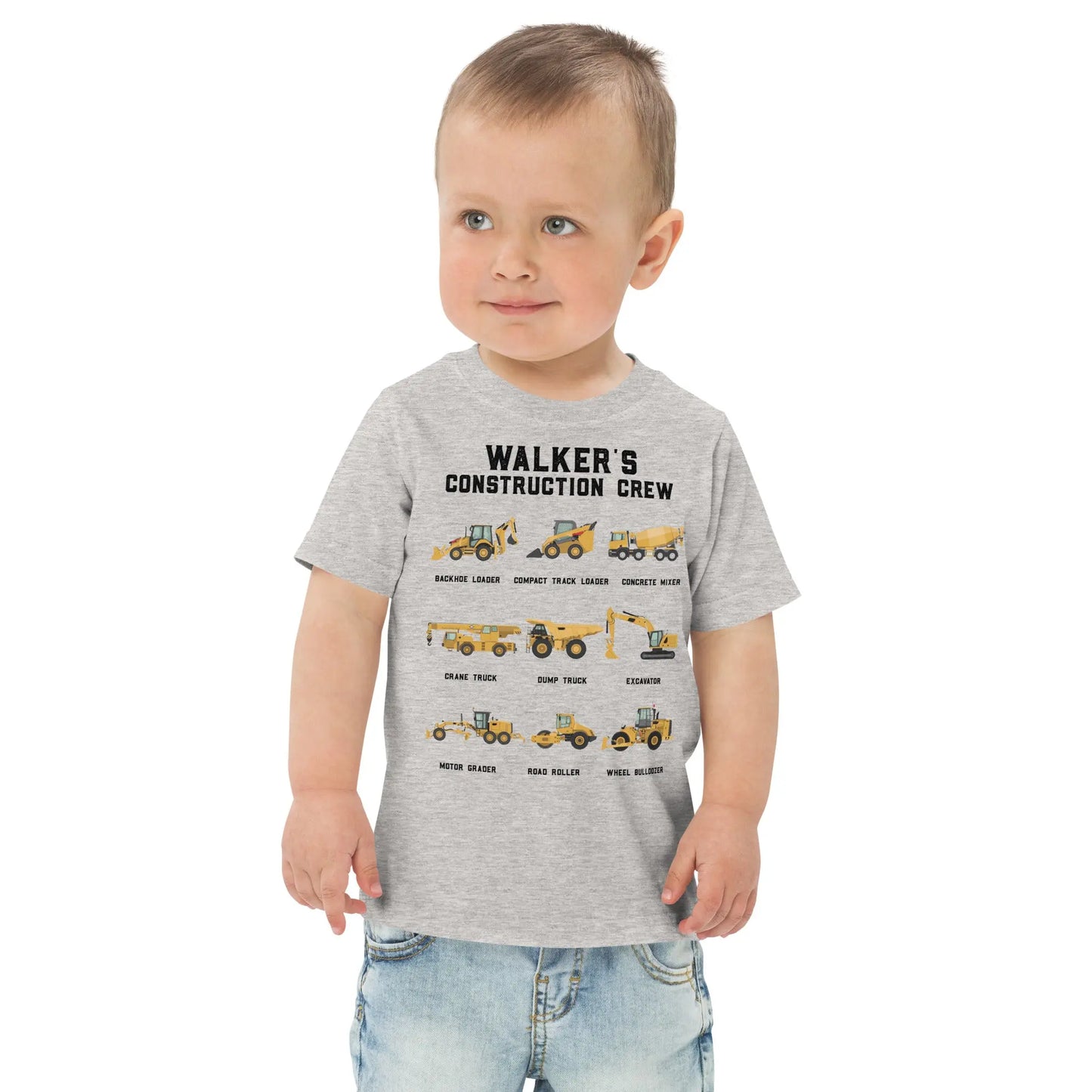 Personalized Construction Crew Toddler t-shirt Amazing Faith Designs