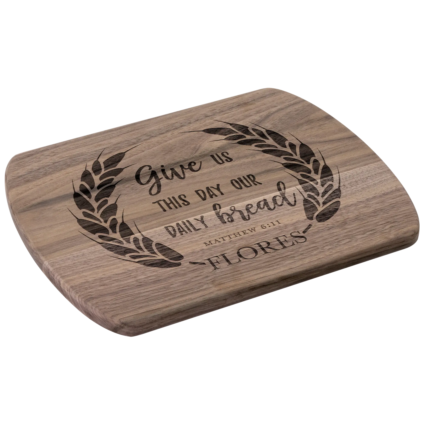 Personalized Daily Bread Scripture Cutting Board teelaunch