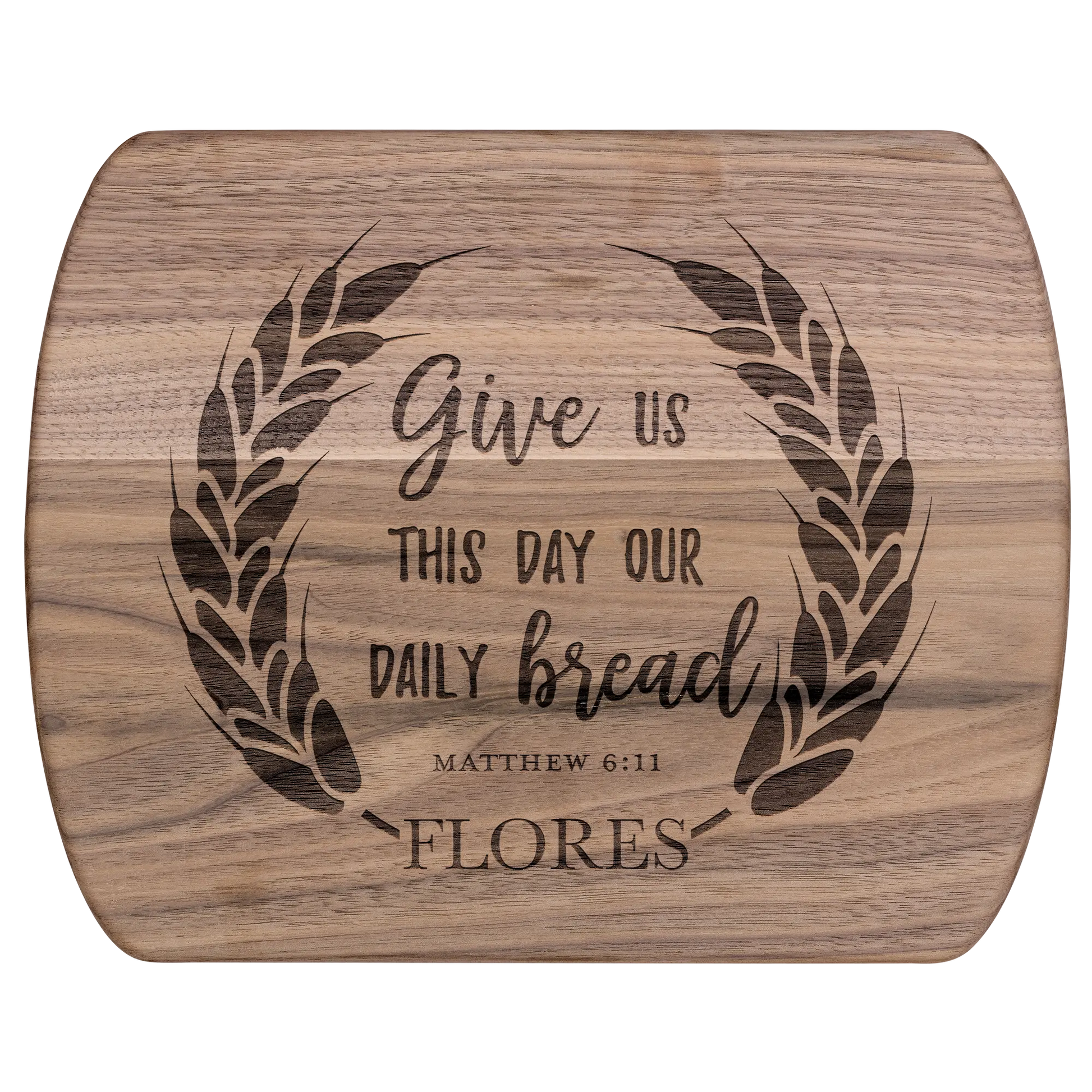 Personalized Daily Bread Scripture Cutting Board teelaunch