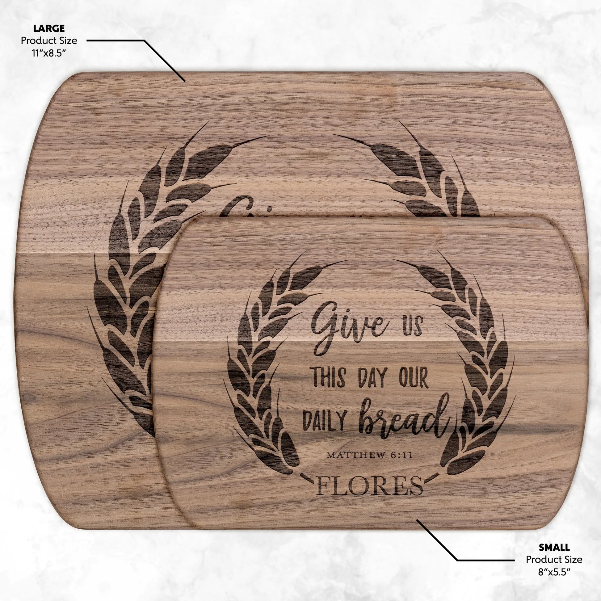 Personalized Daily Bread Scripture Cutting Board teelaunch
