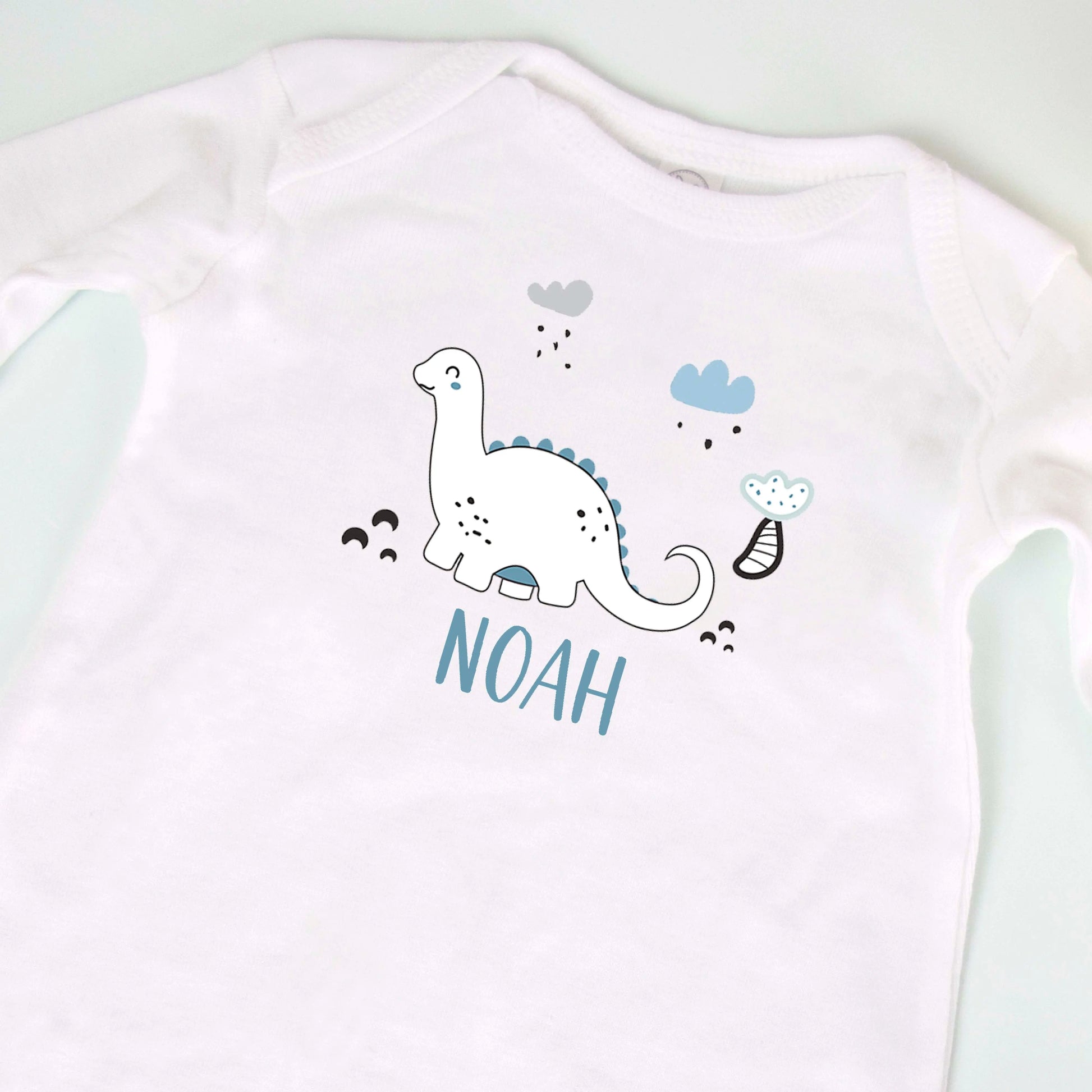 Personalized Dinosaur Baby Gown Amazing Faith Designs