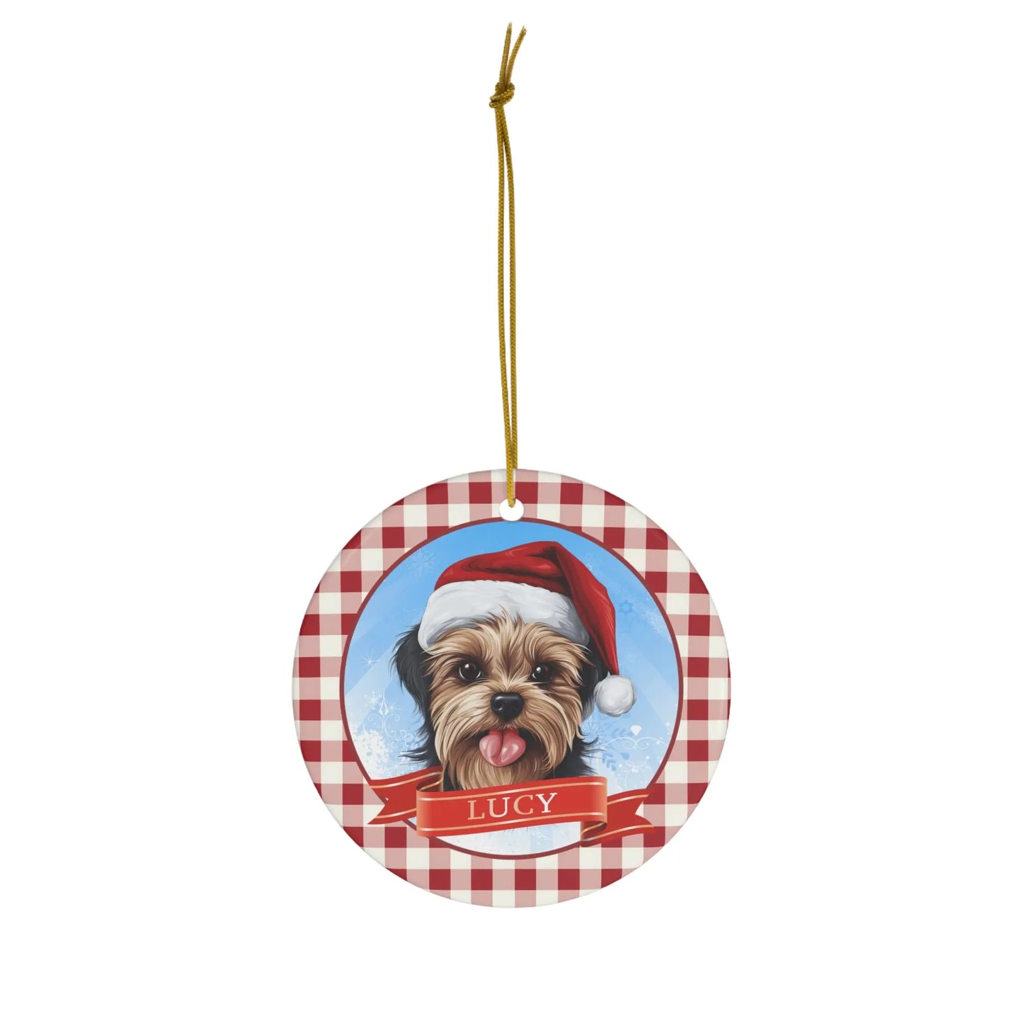 Personalized Dog Christmas Ornament Printify