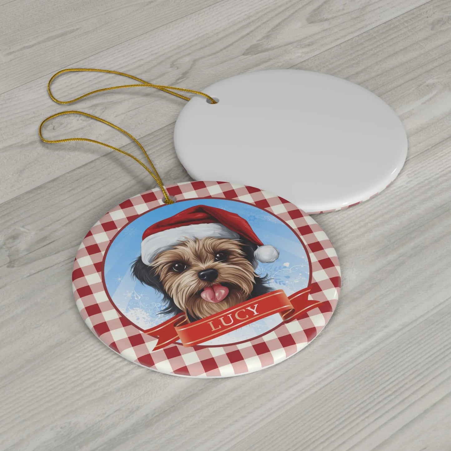 Personalized Dog Christmas Ornament Printify