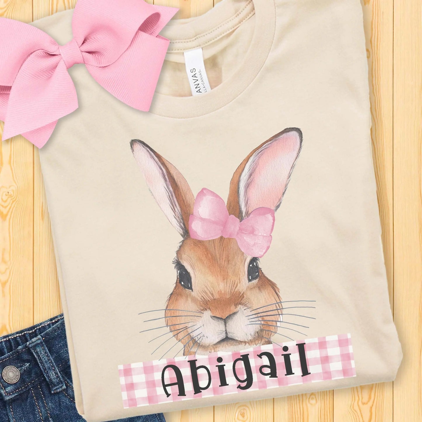 Personalized Easter Bunny T-shirt Amazing Faith Designs