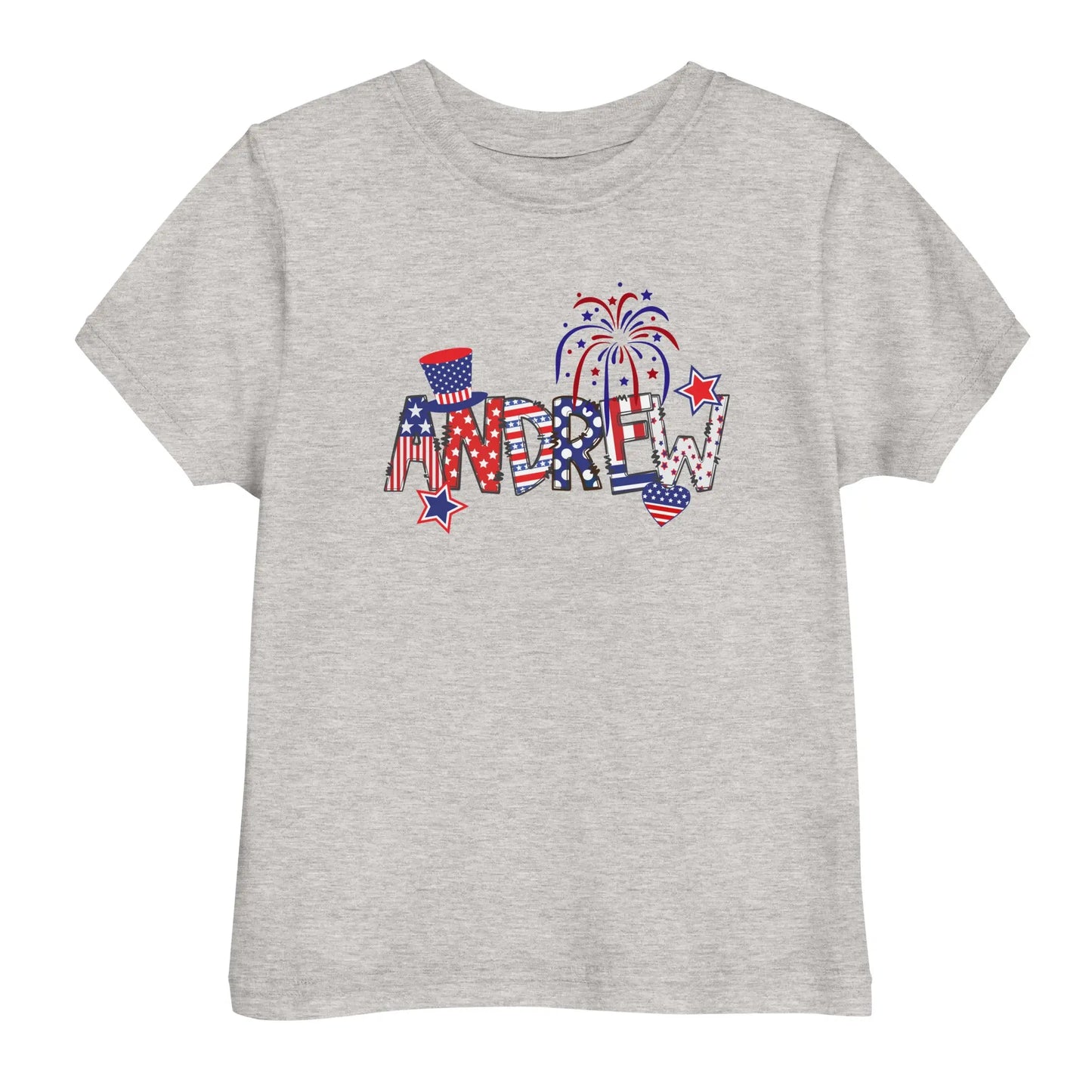 Personalized Fourth of July Toddler Shirt Amazing Faith Designs