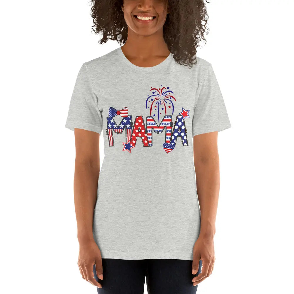 Personalized Fourth of July Unisex t-shirt | Mama, Dad Patriotic Shirt Amazing Faith Designs