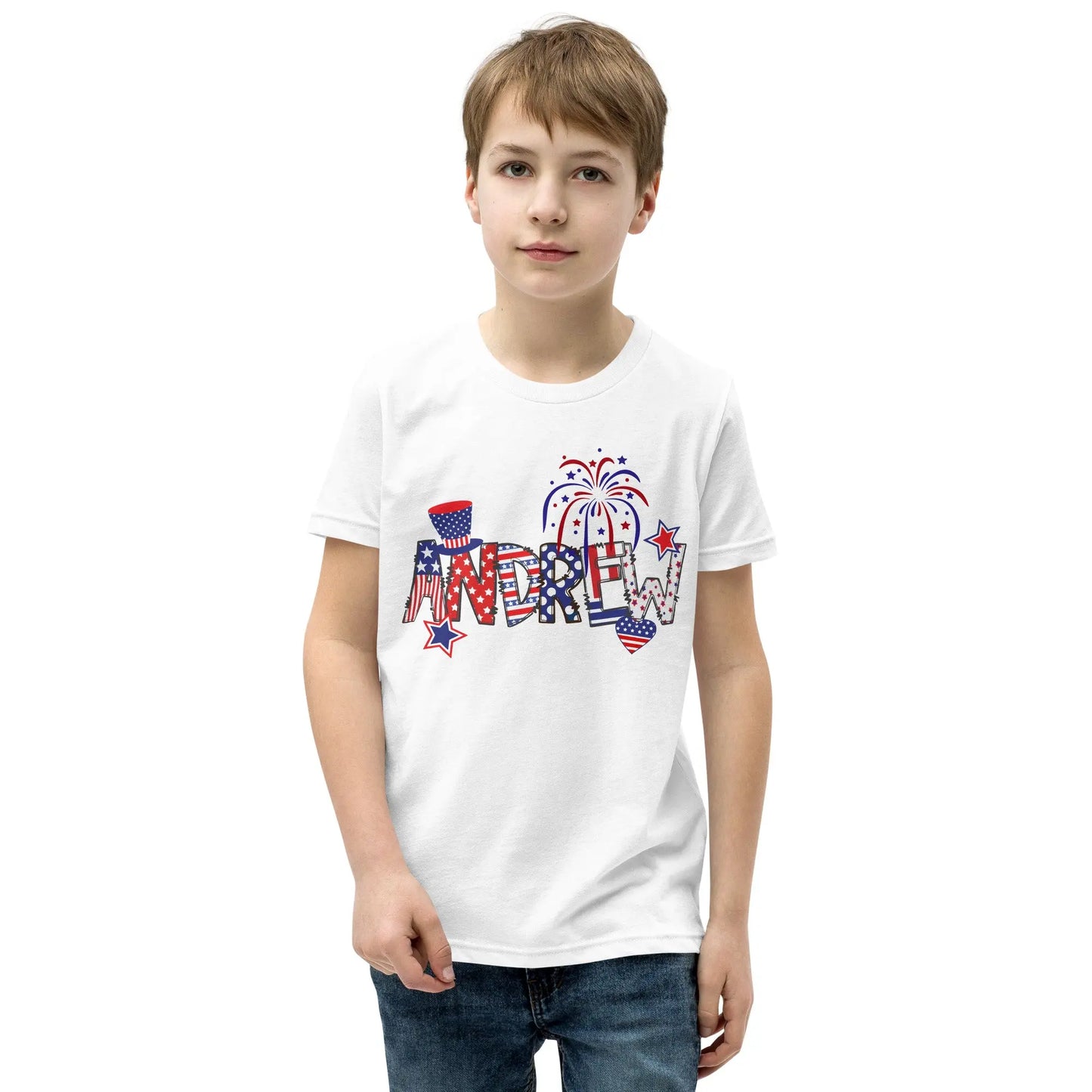 Fourth of July Personalized Youth Shirt - Amazing Faith Designs