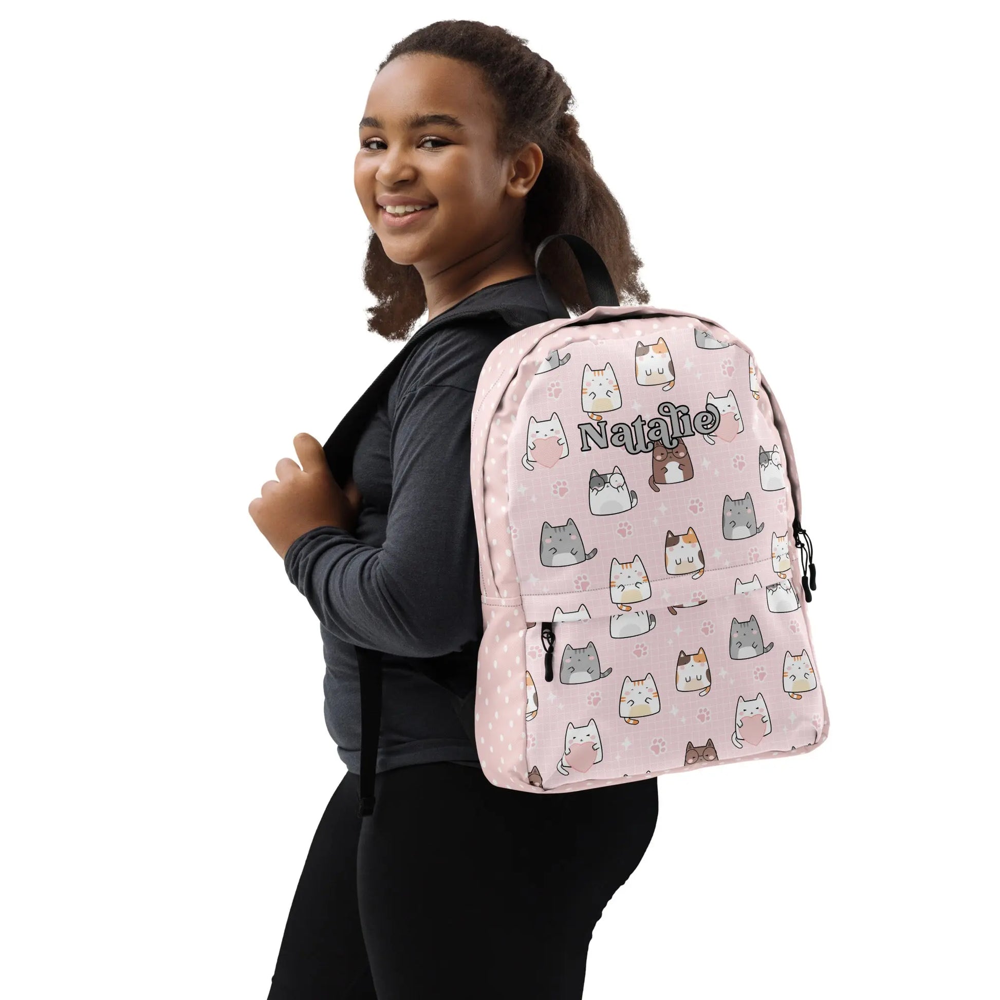 Personalized Kawaii Cats Backpack Amazing Faith Designs