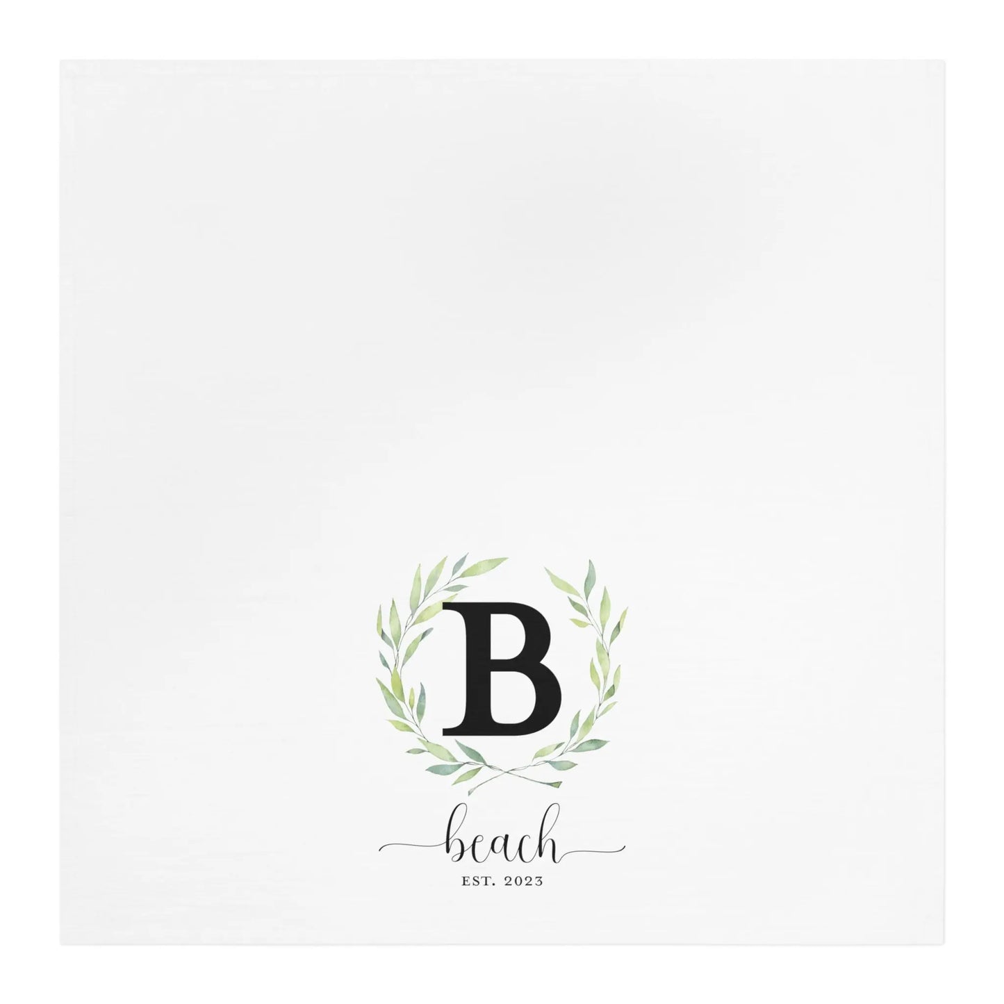 Personalized Monogram Tea Towel Printify