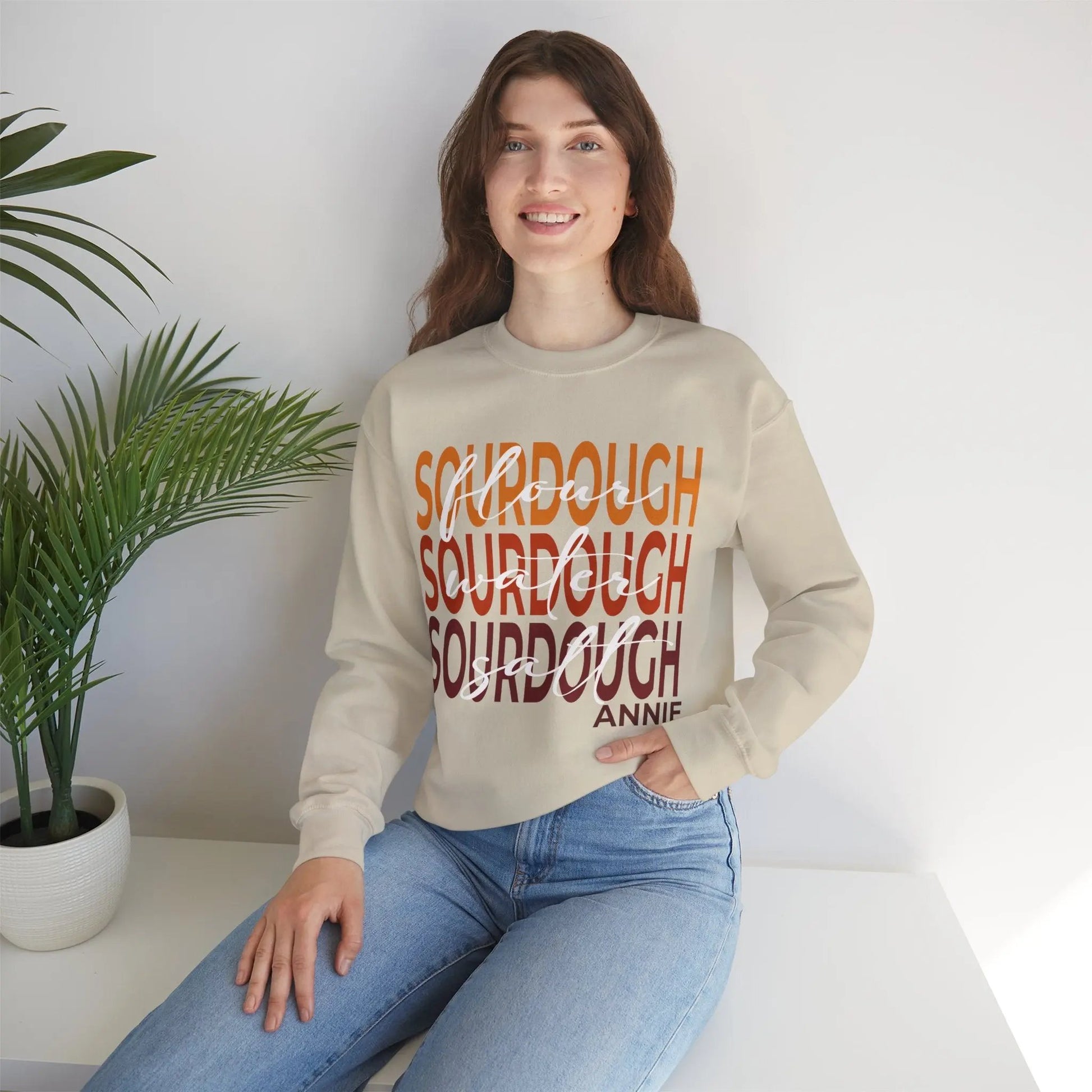 Personalized Sourdough Fall Unisex Heavy Blend™ Crewneck Sweatshirt Printify