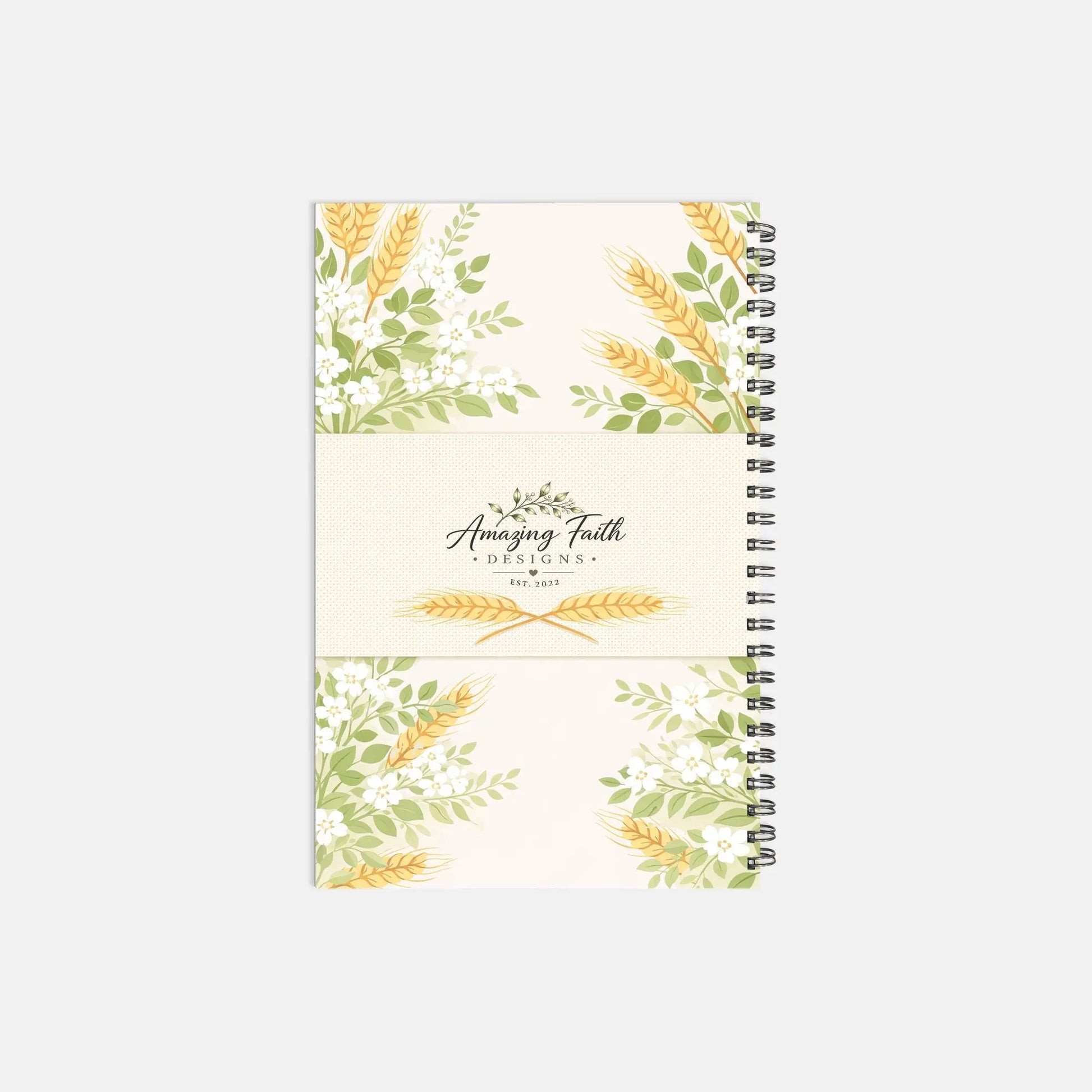 Personalized Sourdough Recipe Journal, Custom Bread Baking Notebook Amazing Faith Designs