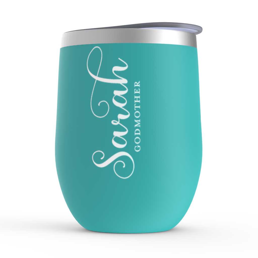 Personalized Stemless Wine Tumblers | Bridesmaid Wine Glass Amazing Faith Designs