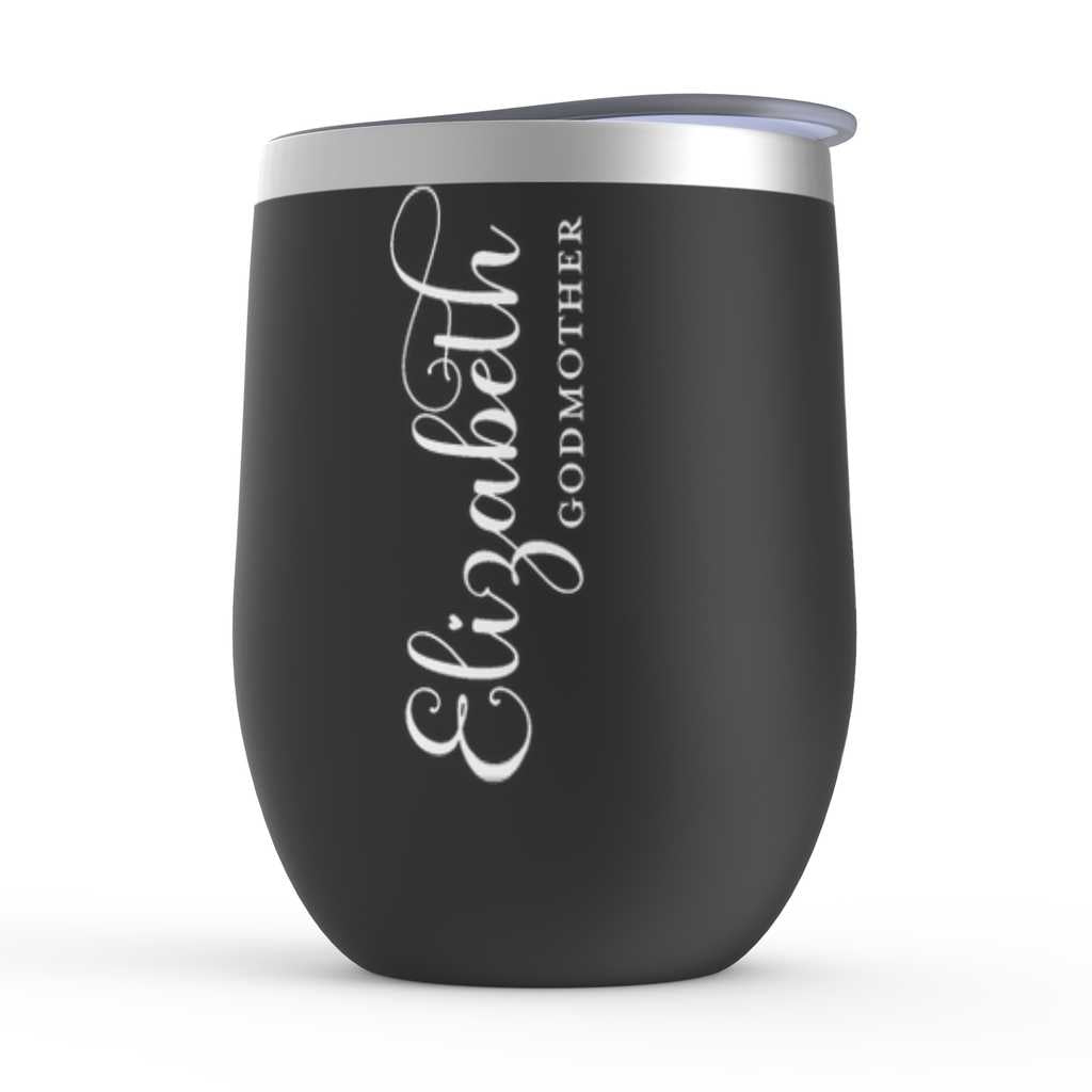 Personalized Stemless Wine Tumblers | Bridesmaid Wine Glass Amazing Faith Designs