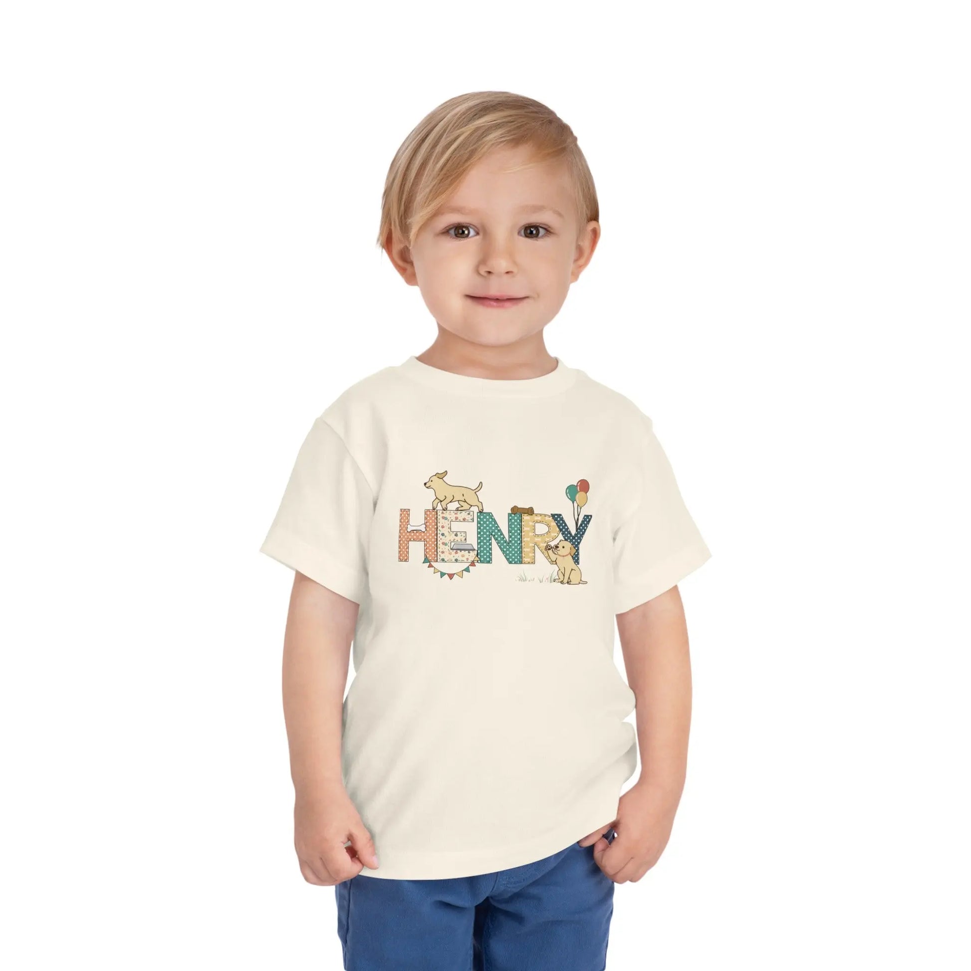 Personalized Toddler Dog Shirt - 50 dog breeds Printify