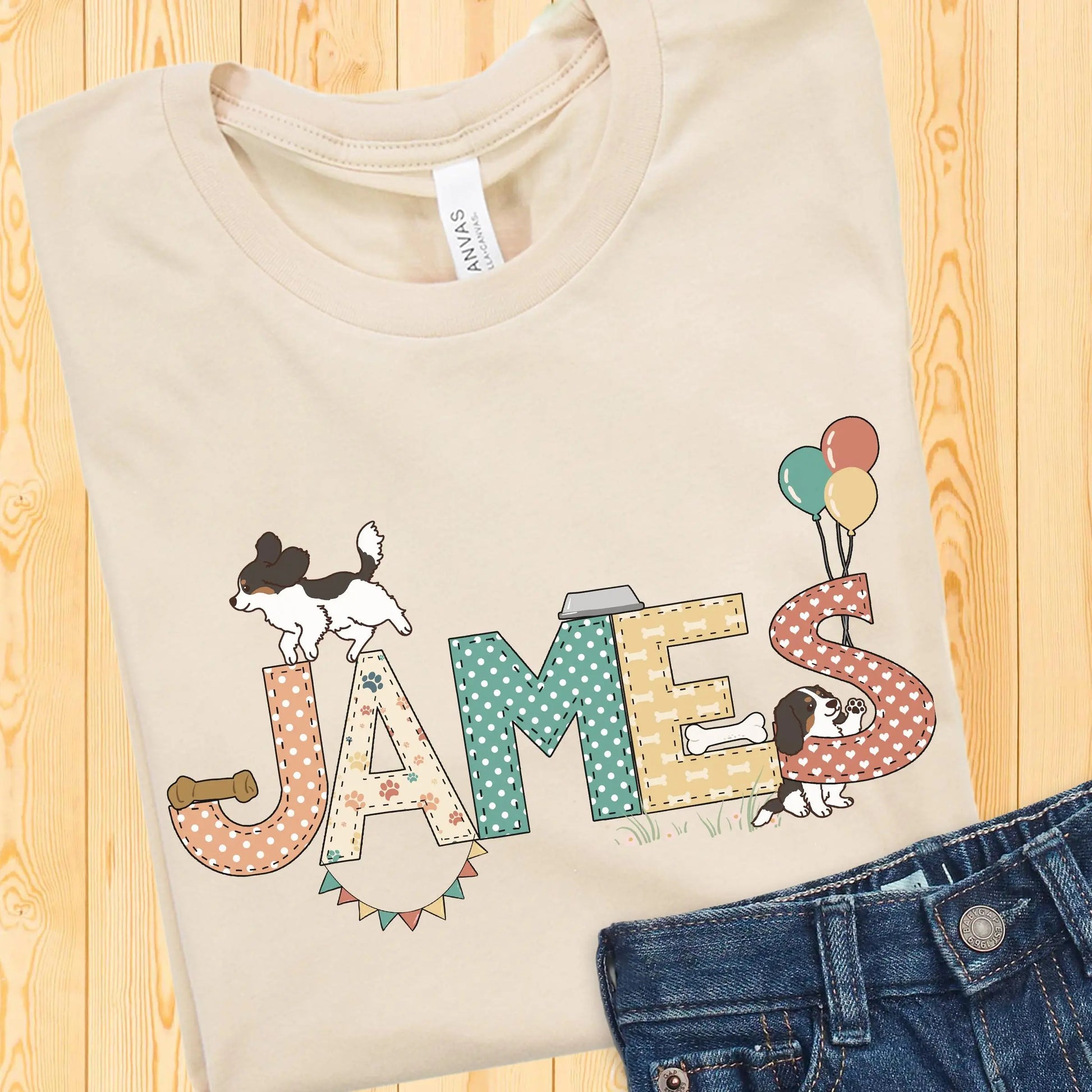 Personalized Toddler Dog Shirt - 50 dog breeds Printify