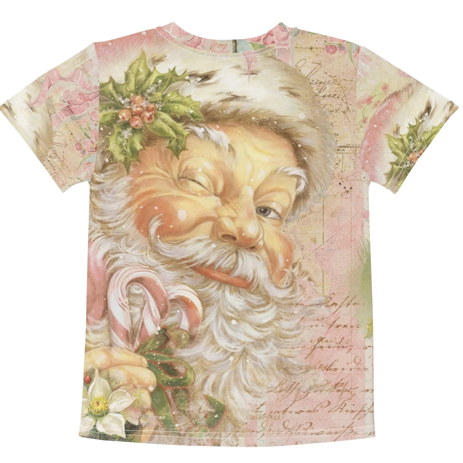 Pink Vintage Santa Claus Toddler t-shirt - Amazing Faith Designs