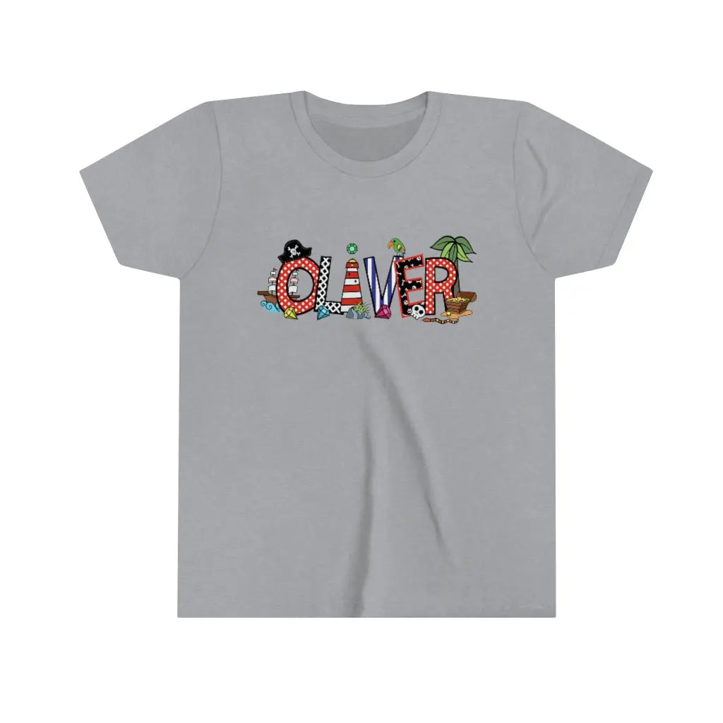 Pirate Personalized Youth Child's T-shirt S M L XL | Boy Birthday Gift Printify