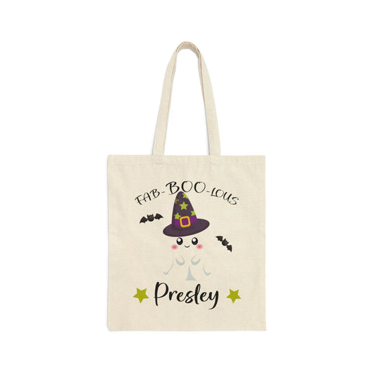 Presley Ghost Trick or Treat Bag, Kids Halloween Bag - Amazing Faith Designs
