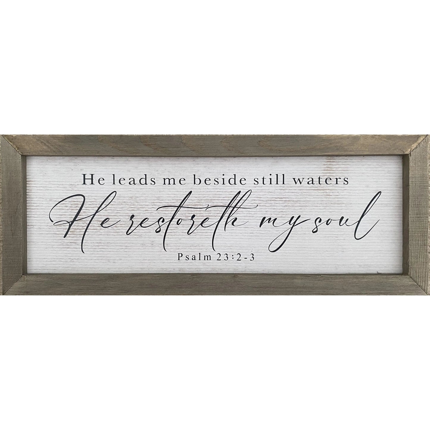 Psalm 23 Rustic Christian Wood Sign Amazing Faith Designs