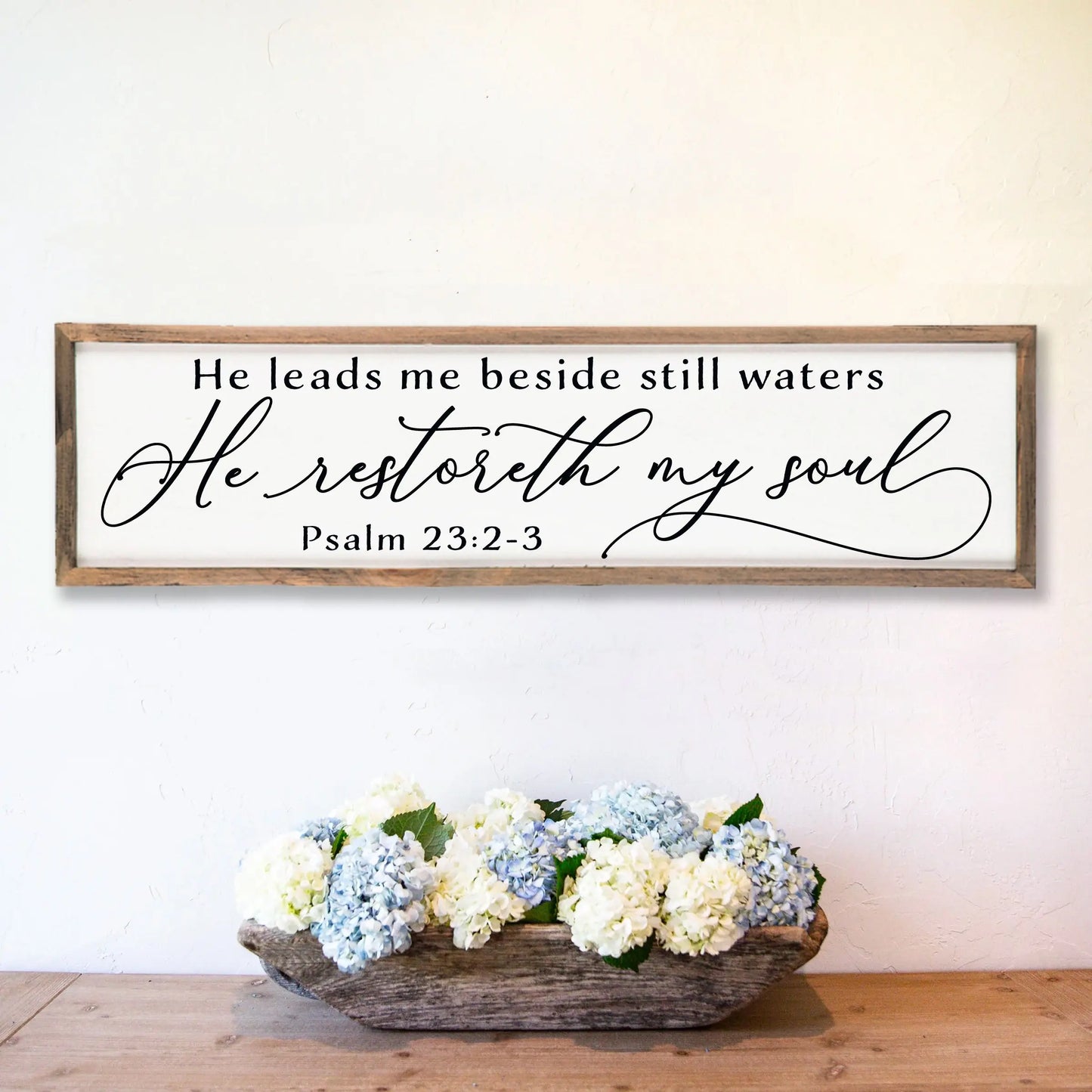 Psalm 23 Rustic Christian Wood Sign Amazing Faith Designs