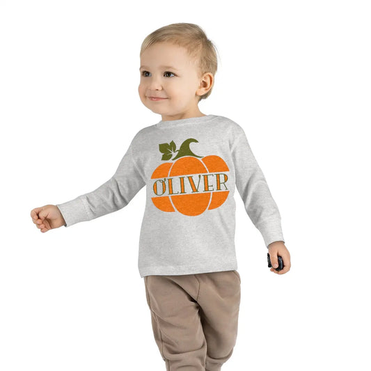 Pumpkin Name Toddler Long Sleeve Tee 2T 3T 4T 5T Printify