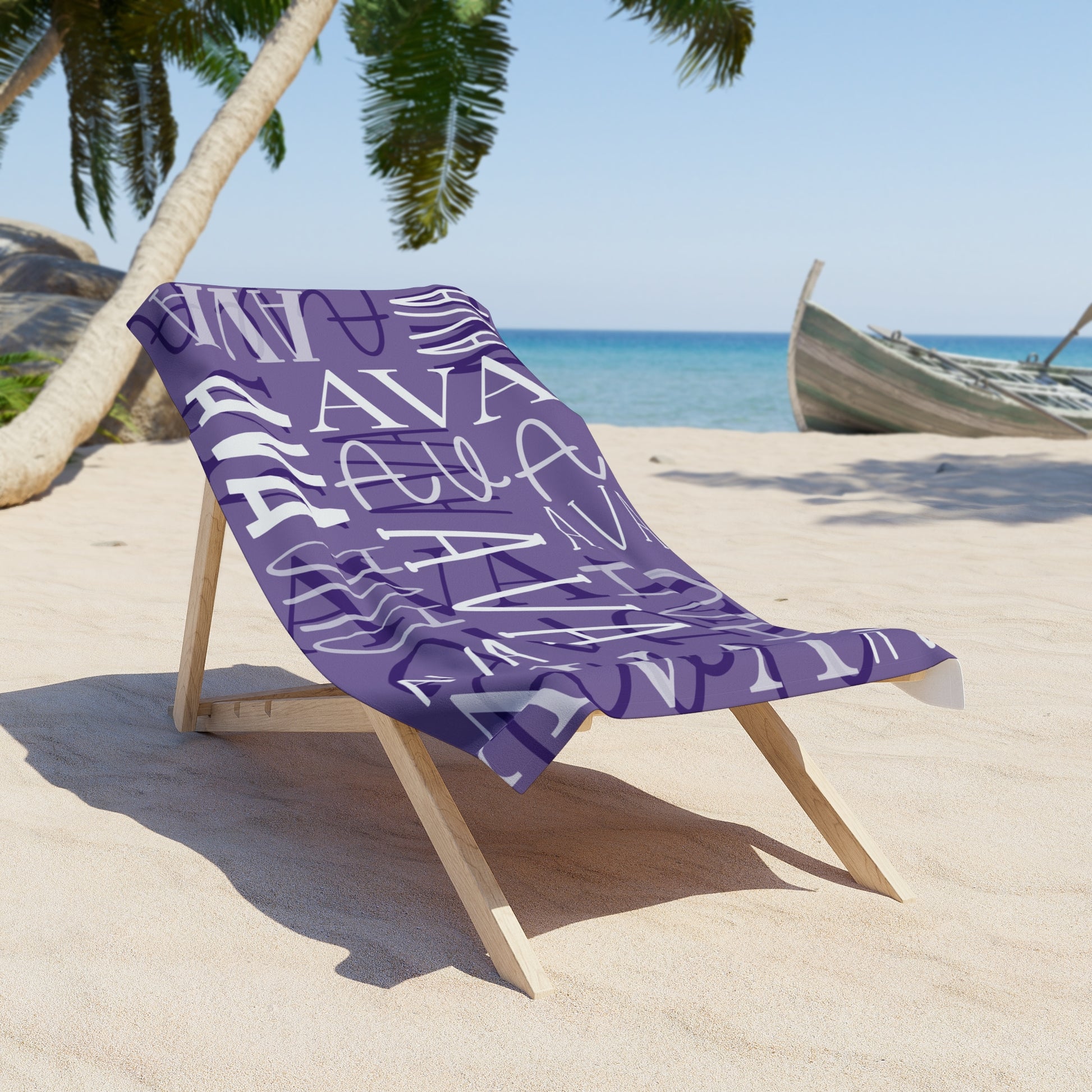 Personalized Beach Towel - 4 colors available - Amazing Faith Designs