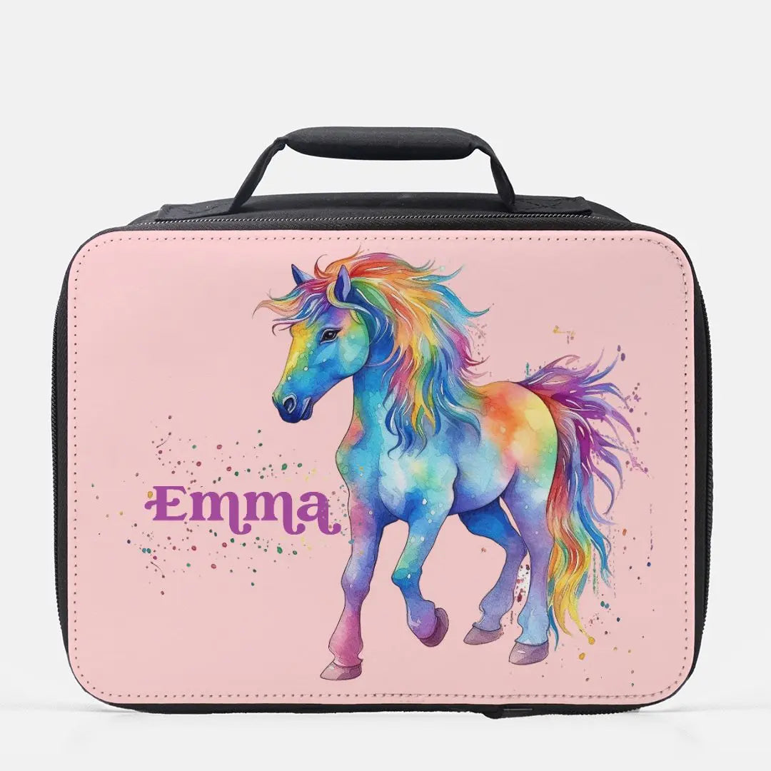 Rainbow Horse Personalized Lunch Box Amazing Faith Designs