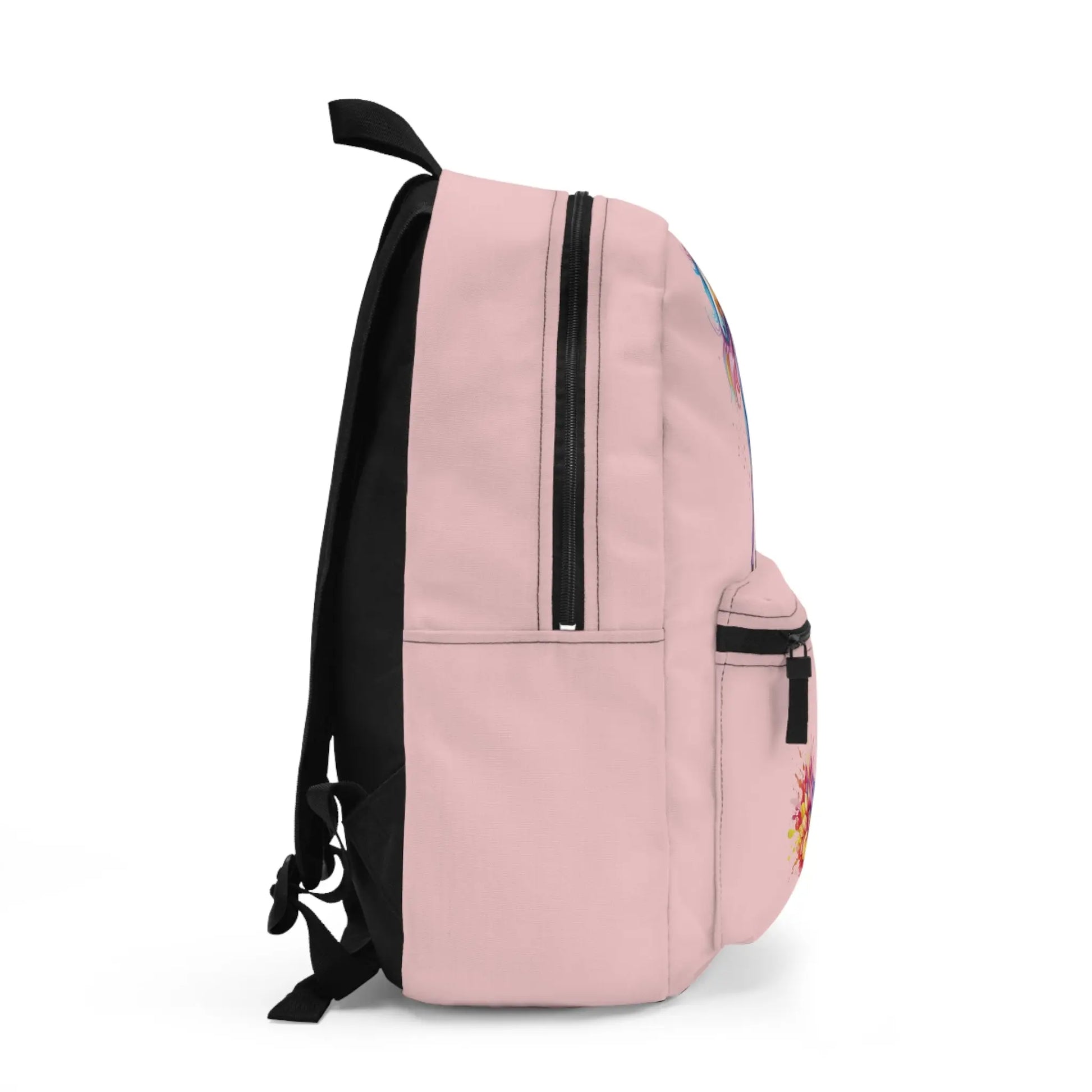 Rainbow Horse Pink Backpack - not personalized Printify