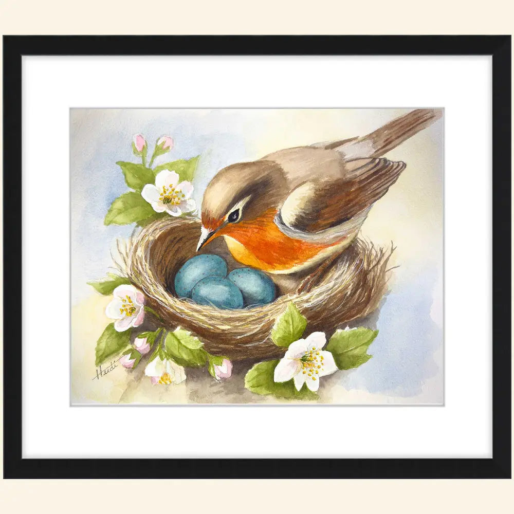 Renewal – Original Robin’s Nest Watercolor Painting (9x12) Amazing Faith Designs