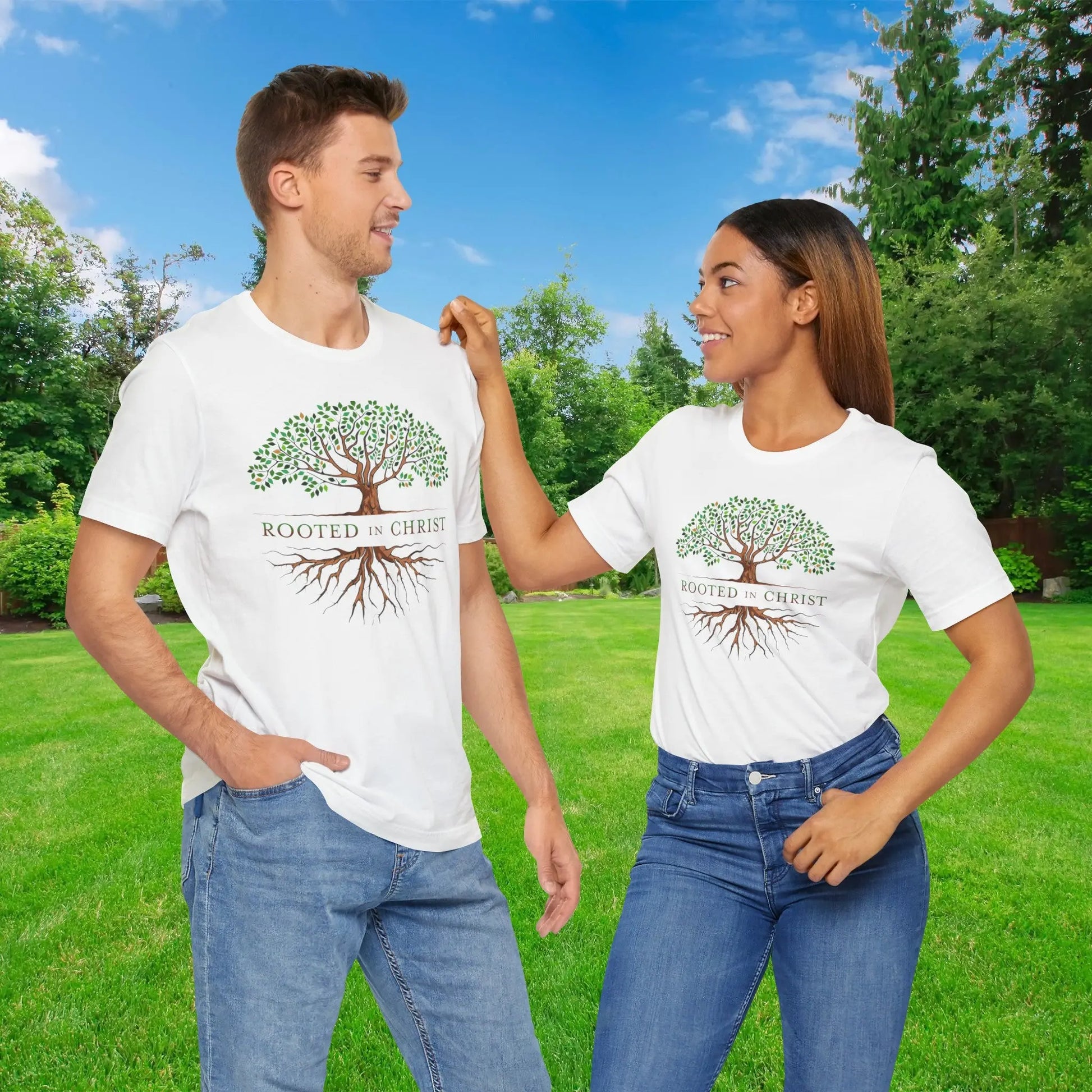 Rooted in Christ Unisex Christian Shirt | Amazing Faith Designs