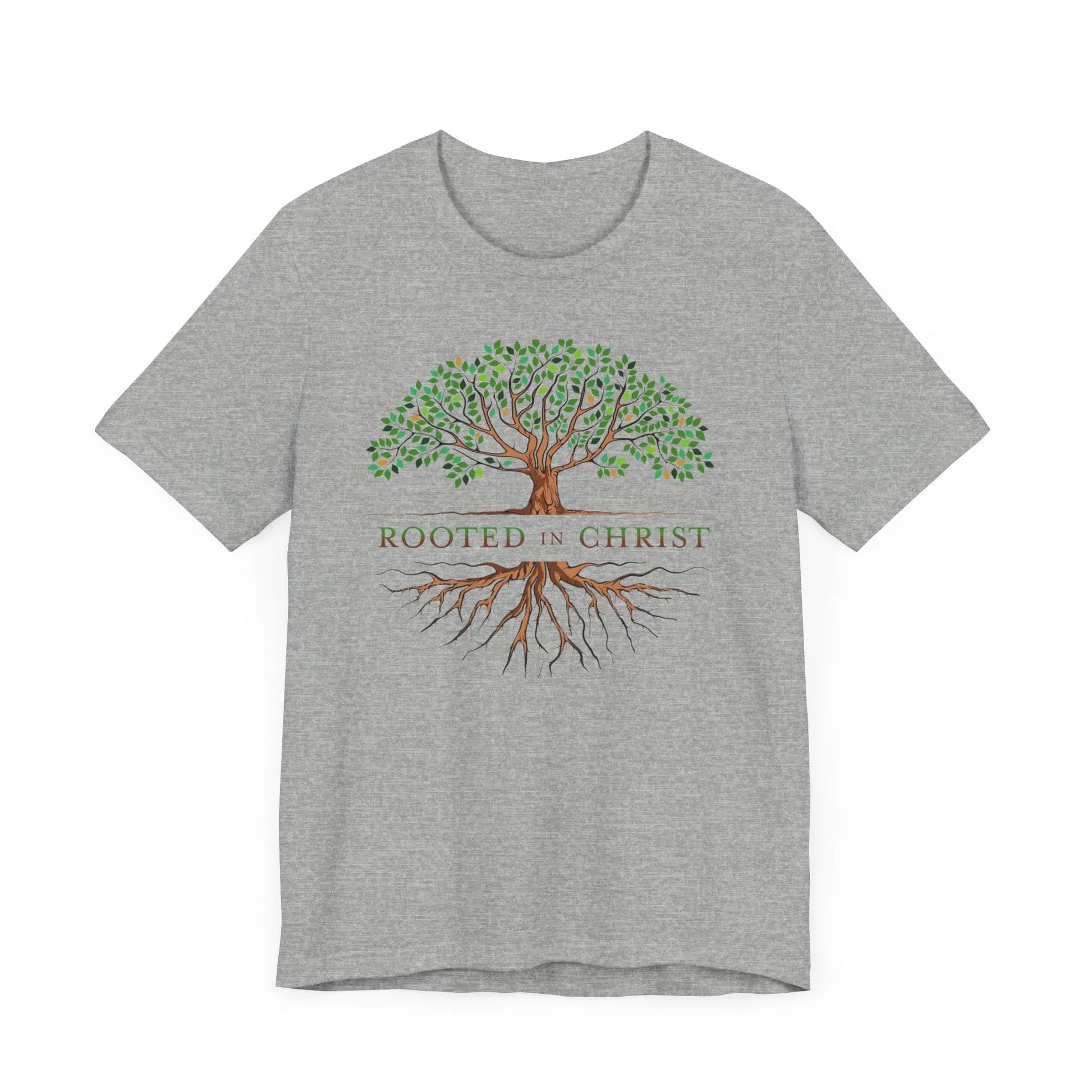 Rooted in Christ Unisex Christian Shirt Printify