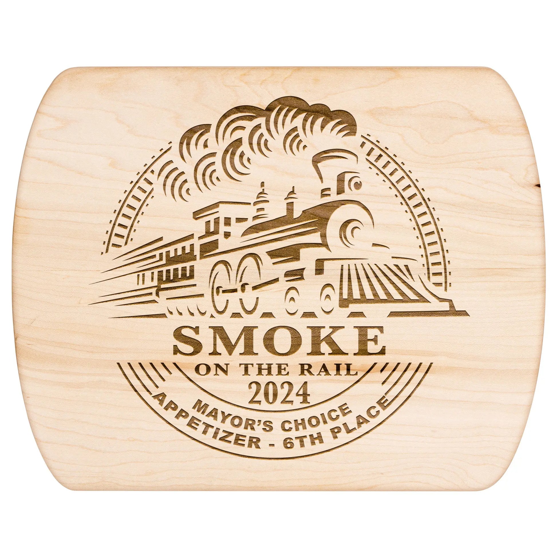 SMOKE ON THE RAIL | Small or Large Cutting Board teelaunch