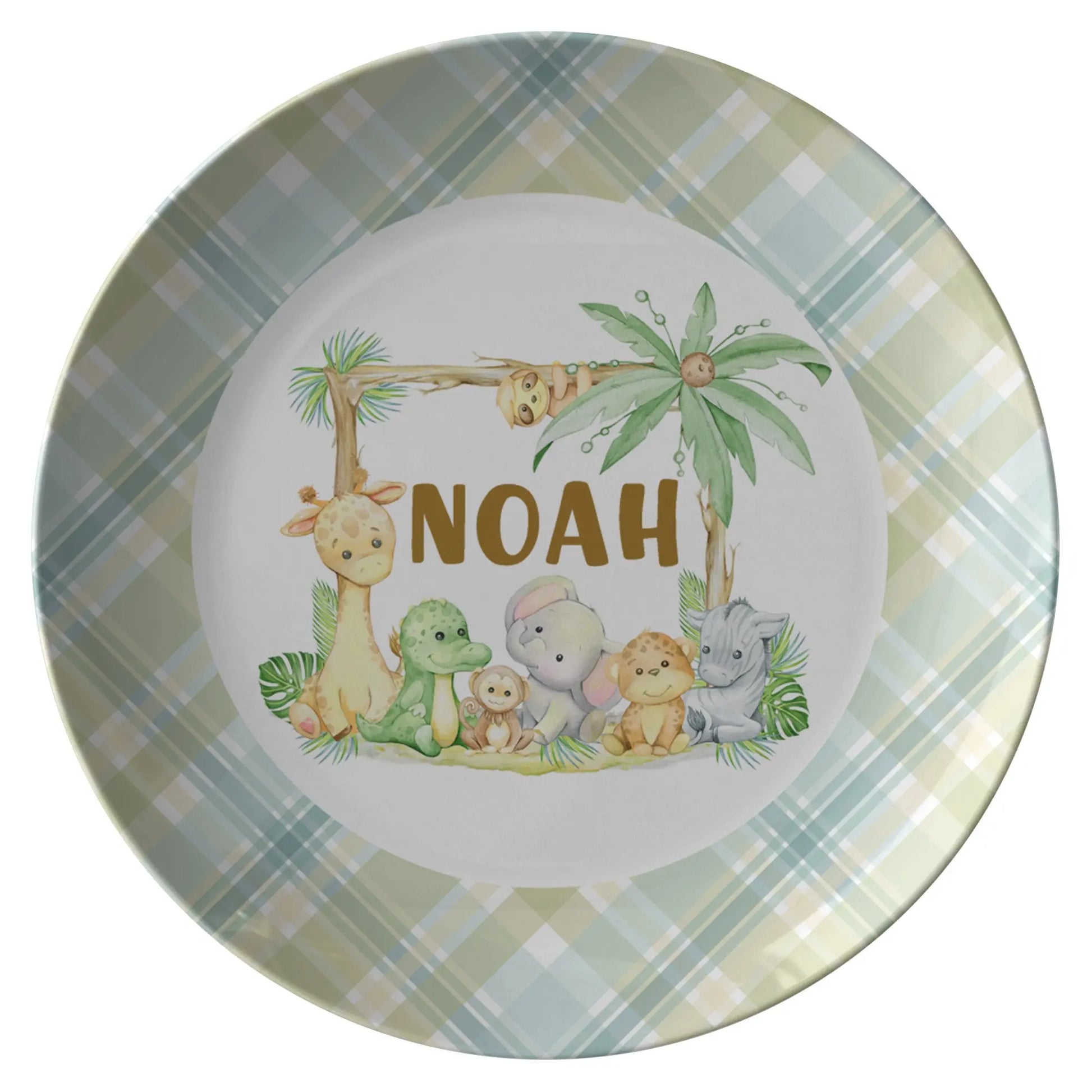 Safari Animals Personalized Plate teelaunch