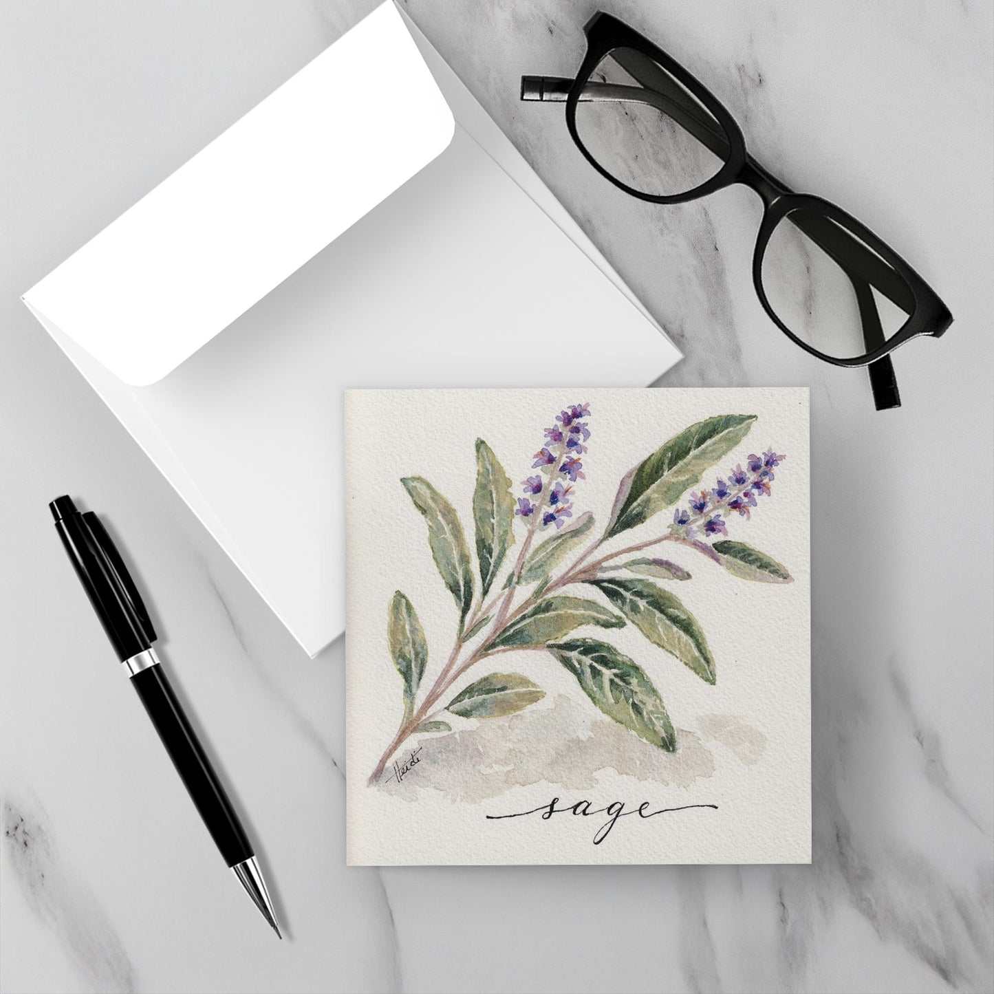 Herb Garden Botanical Note Cards - Amazing Faith Designs