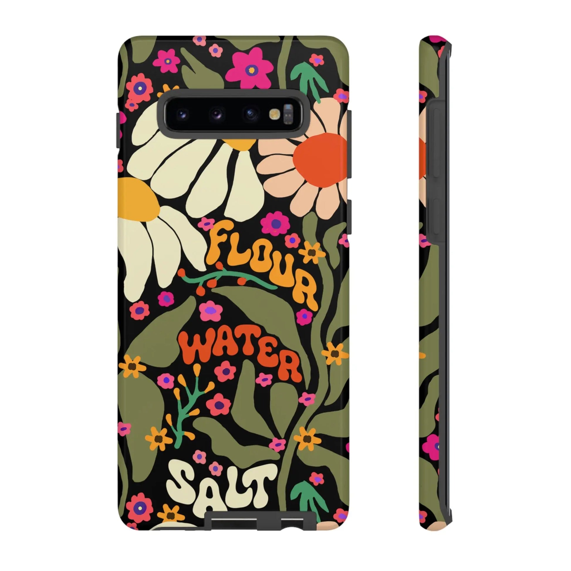 Samsung Galaxy 21 22 23 24 25 - Flour Water Salt Floral Phone Case Printify