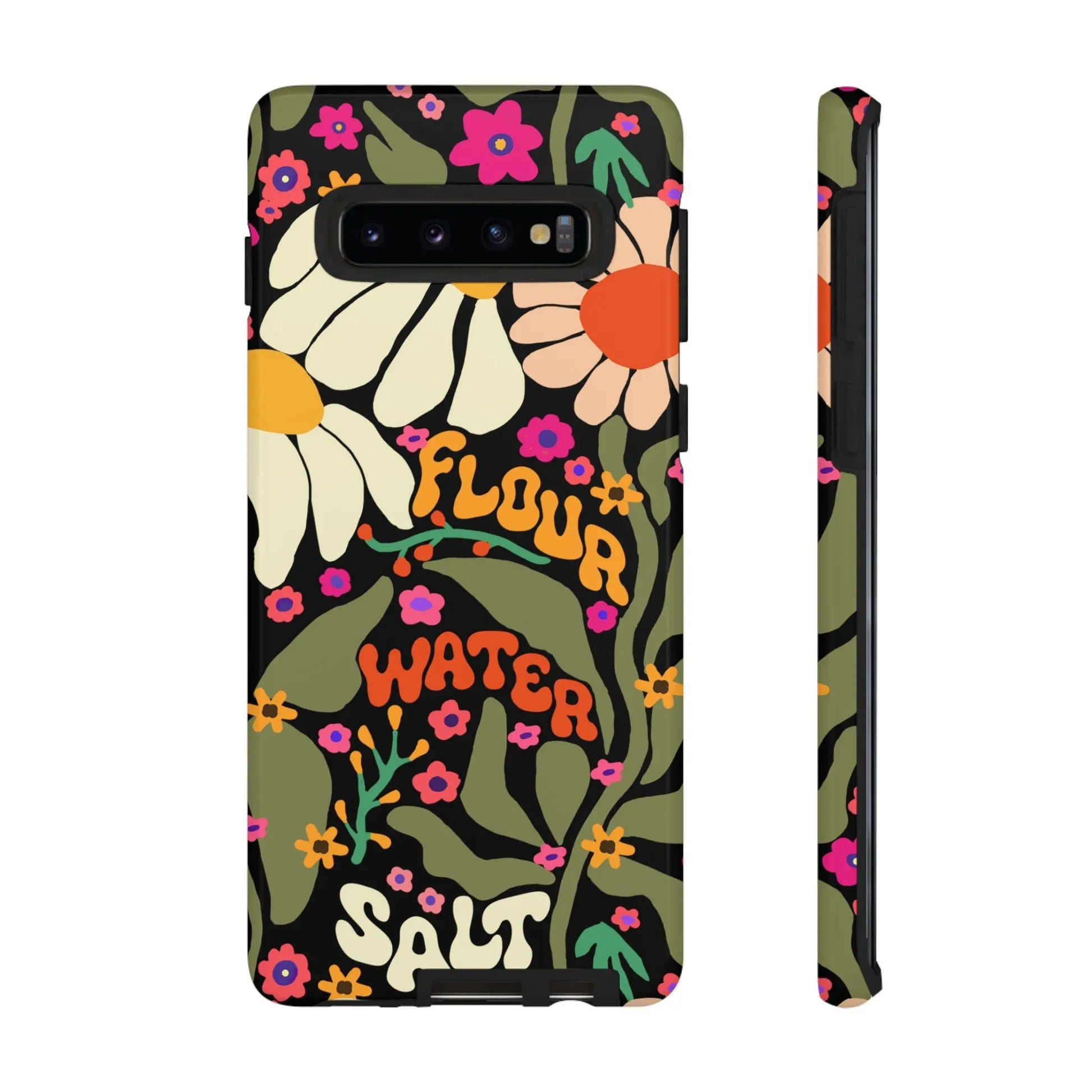 Samsung Galaxy 21 22 23 24 25 - Flour Water Salt Floral Phone Case Printify